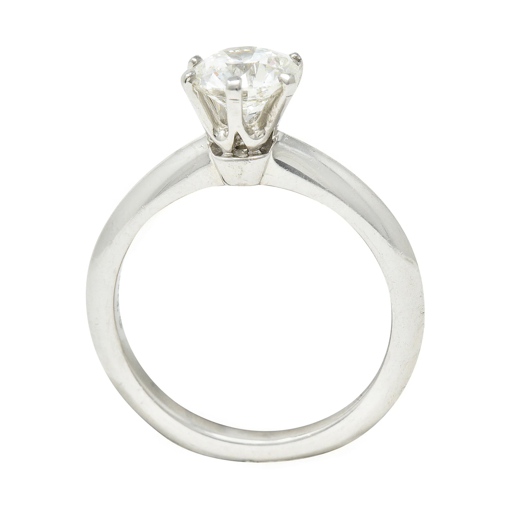 Tiffany & Co. 1.14 CTW Diamond Platinum Solitaire Engagement Ring GIA - Image 9