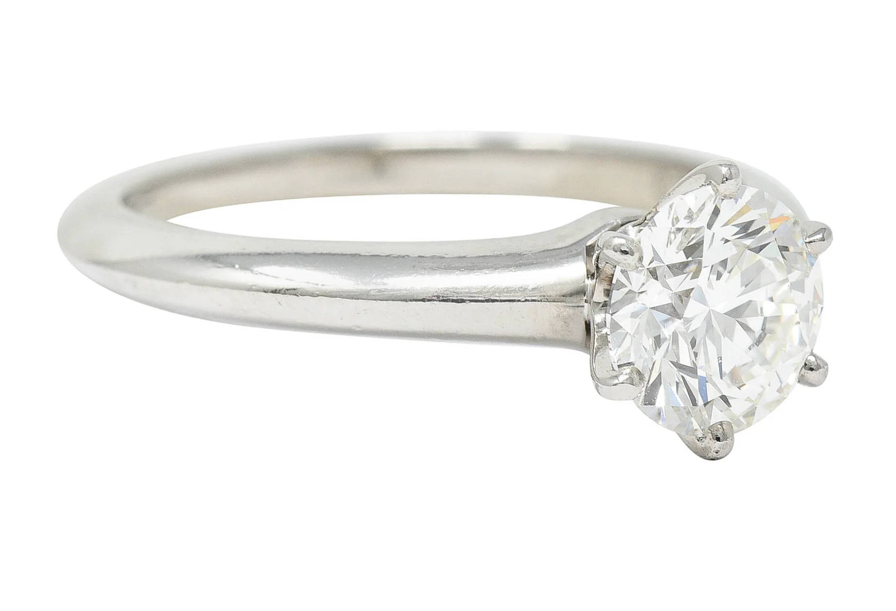 Tiffany & Co. 1.29 CTW Diamond Platinum Solitaire Engagement Ring - Image 3