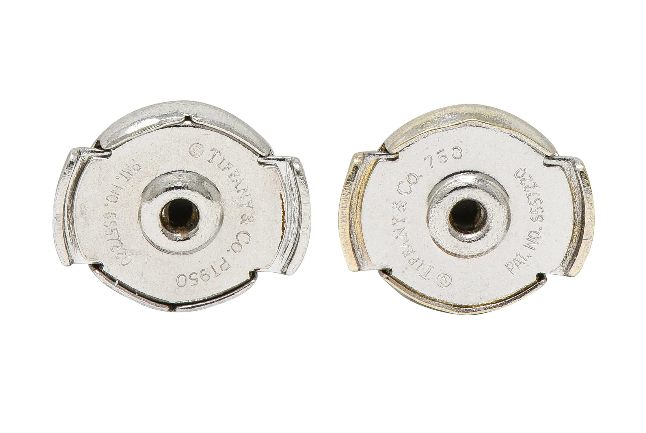Tiffany & Co. 1.38 CTW Diamond 18 Karat White Gold 30.0 MM Inside Outside Hoop Earrings - Image 6