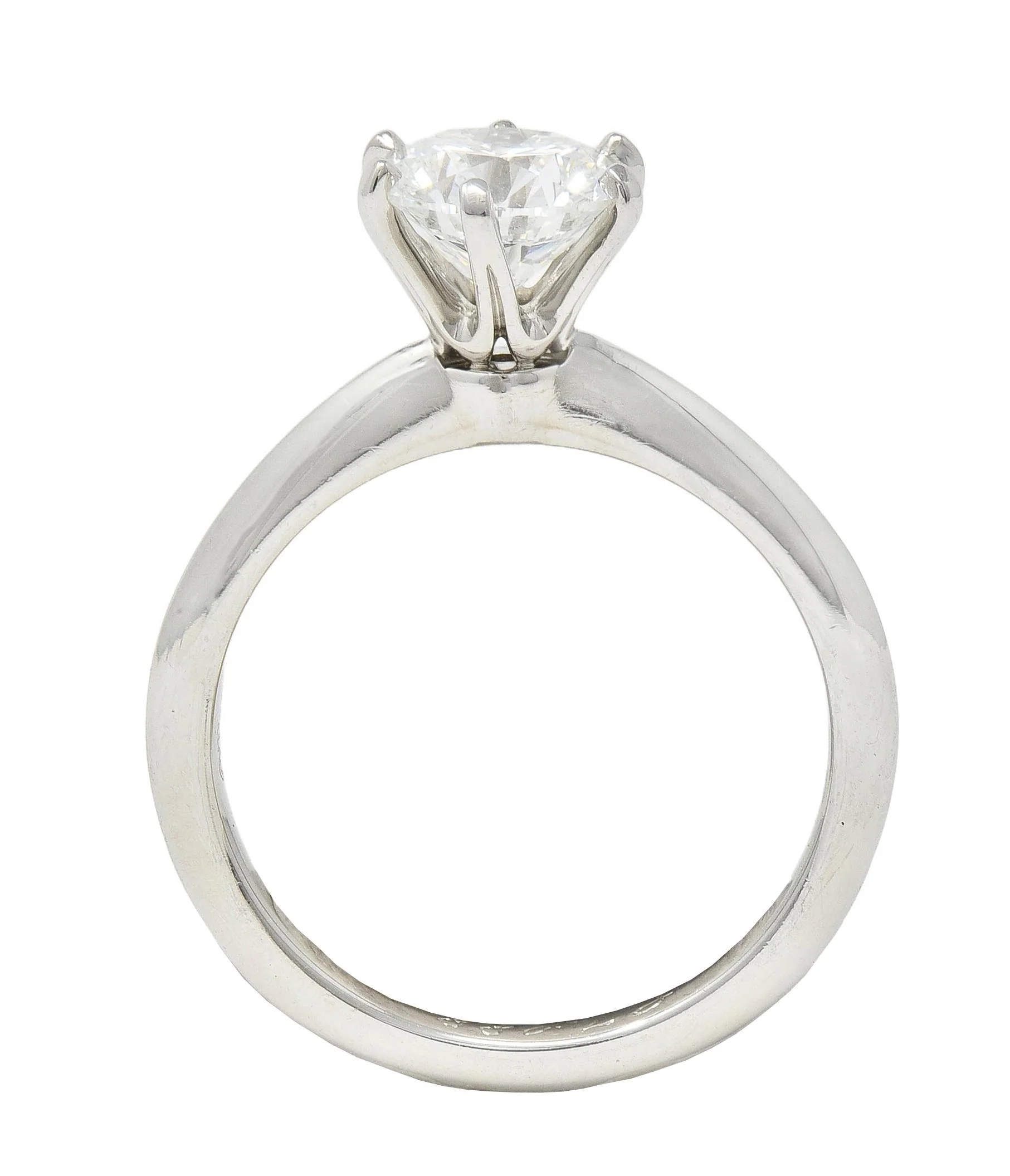 Tiffany & Co. 1.38 CTW Round Brilliant Diamond Platinum Solitaire Engagement Ring - Image 12