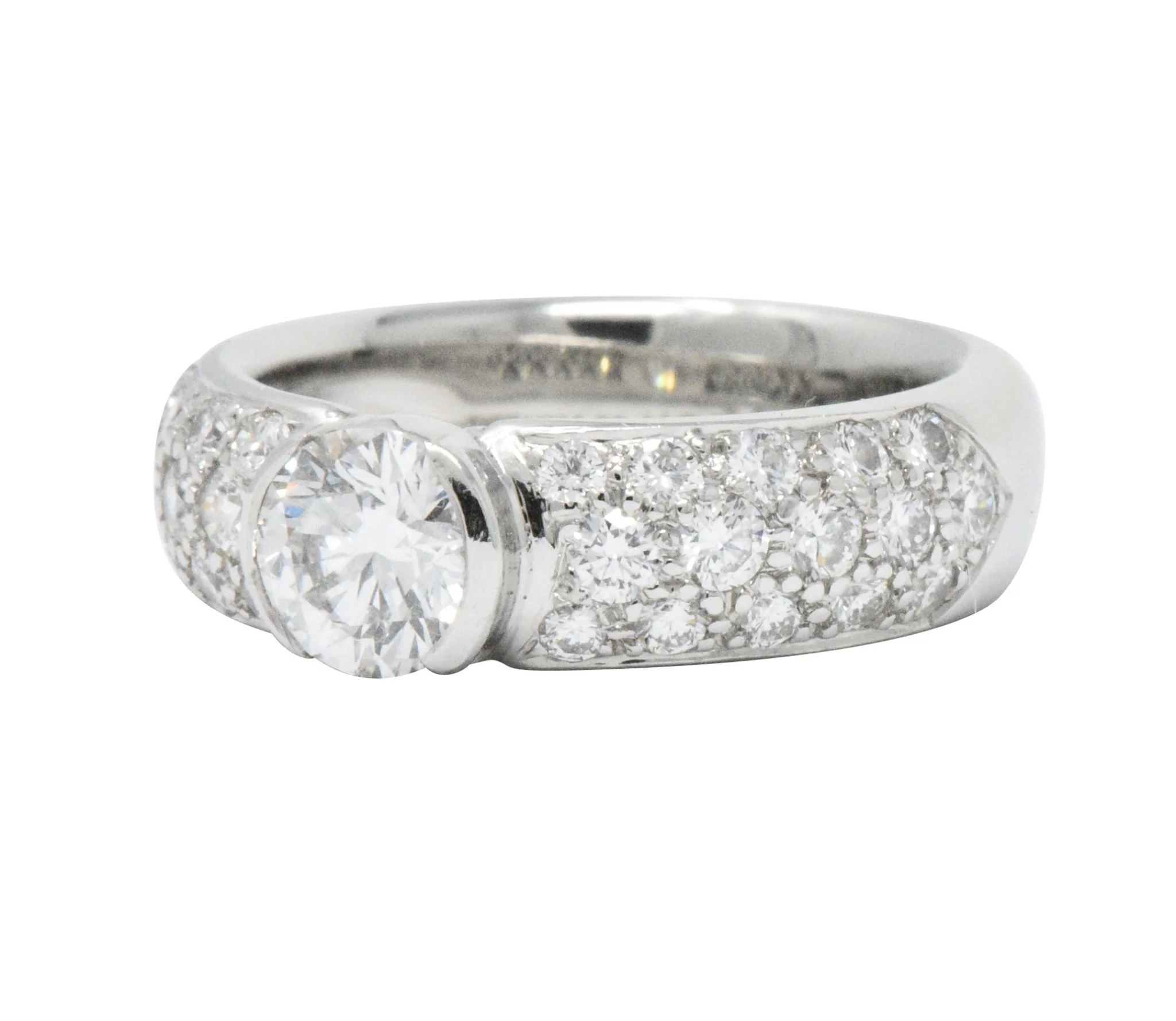 Tiffany & Co. 1.48 CTW Diamond And Platinum Engagement Ring GIA - Image 2