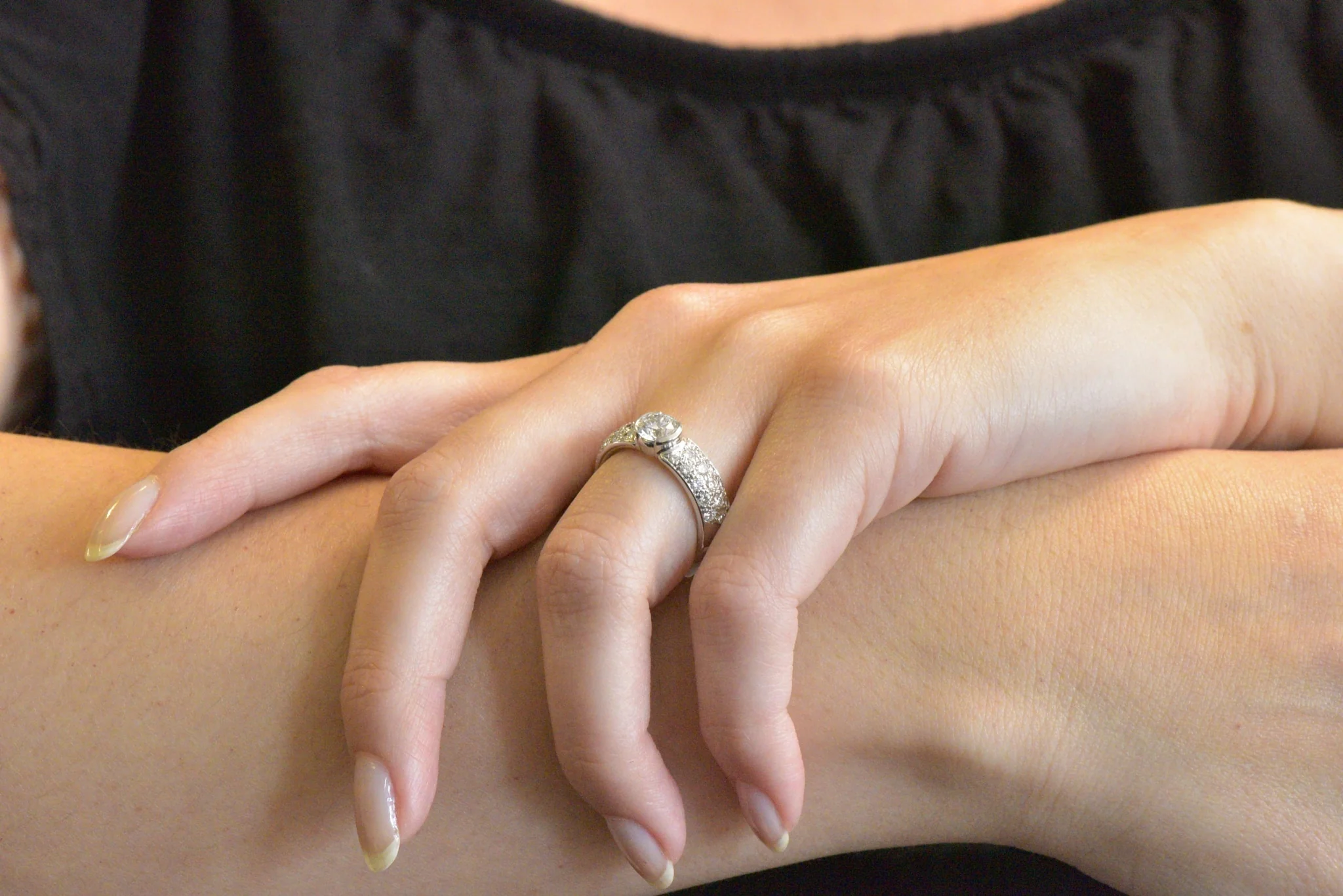 Tiffany & Co. 1.48 CTW Diamond And Platinum Engagement Ring GIA - Image 9