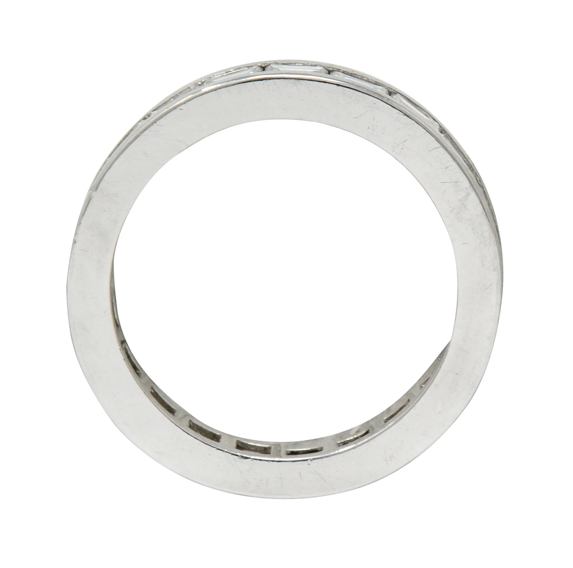 Tiffany & Co. 1.68 CTW Diamond Platinum Channel Eternity Band - Image 5