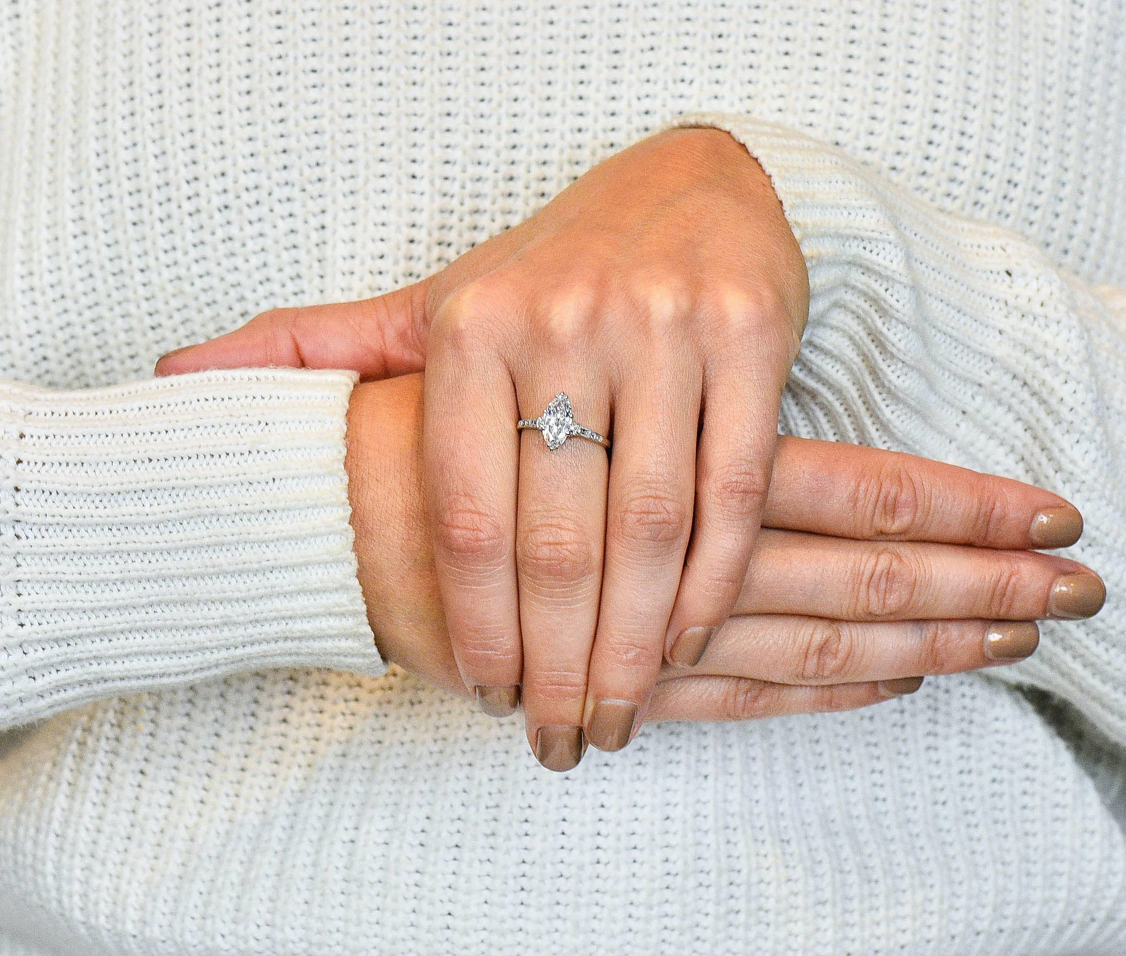 Tiffany & Co. 1.69 CTW Art Deco Marquise Cut Diamond Platinum Engagement Ring GIA - Image 11