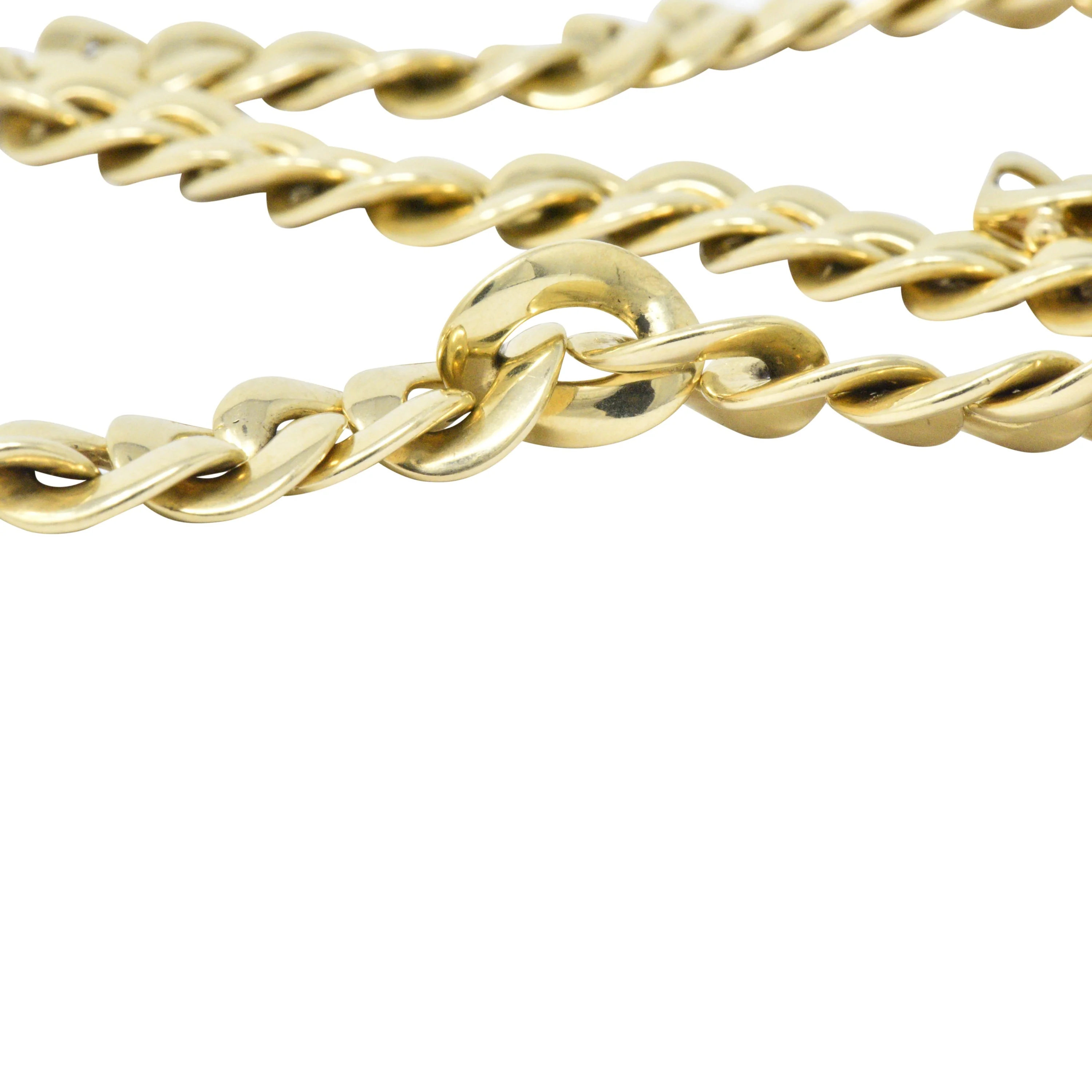 Tiffany & Co. 14 Karat Gold 24 Inch Curbed Chain Necklace - Image 3