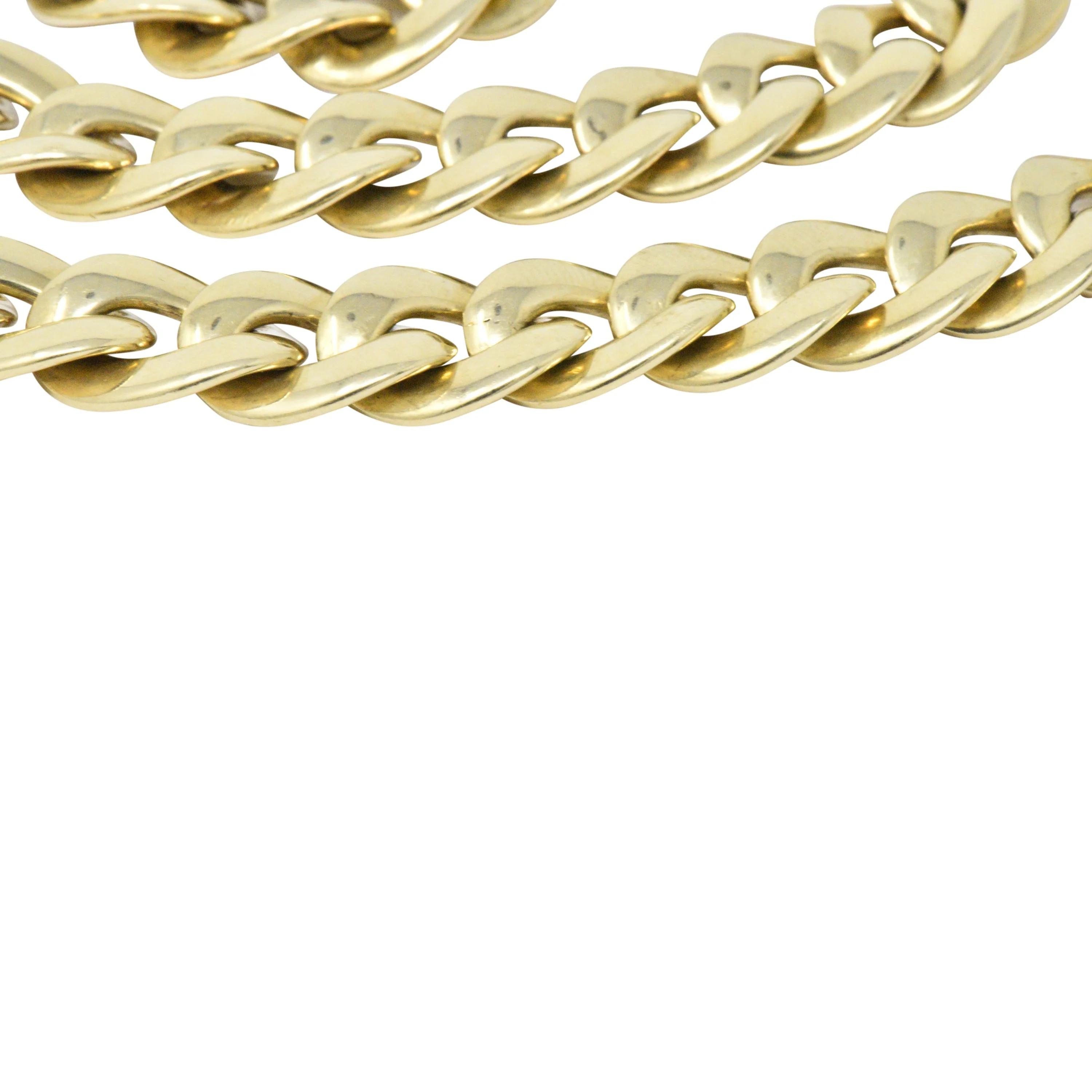 Tiffany & Co. 14 Karat Gold 24 Inch Curbed Chain Necklace - Image 4