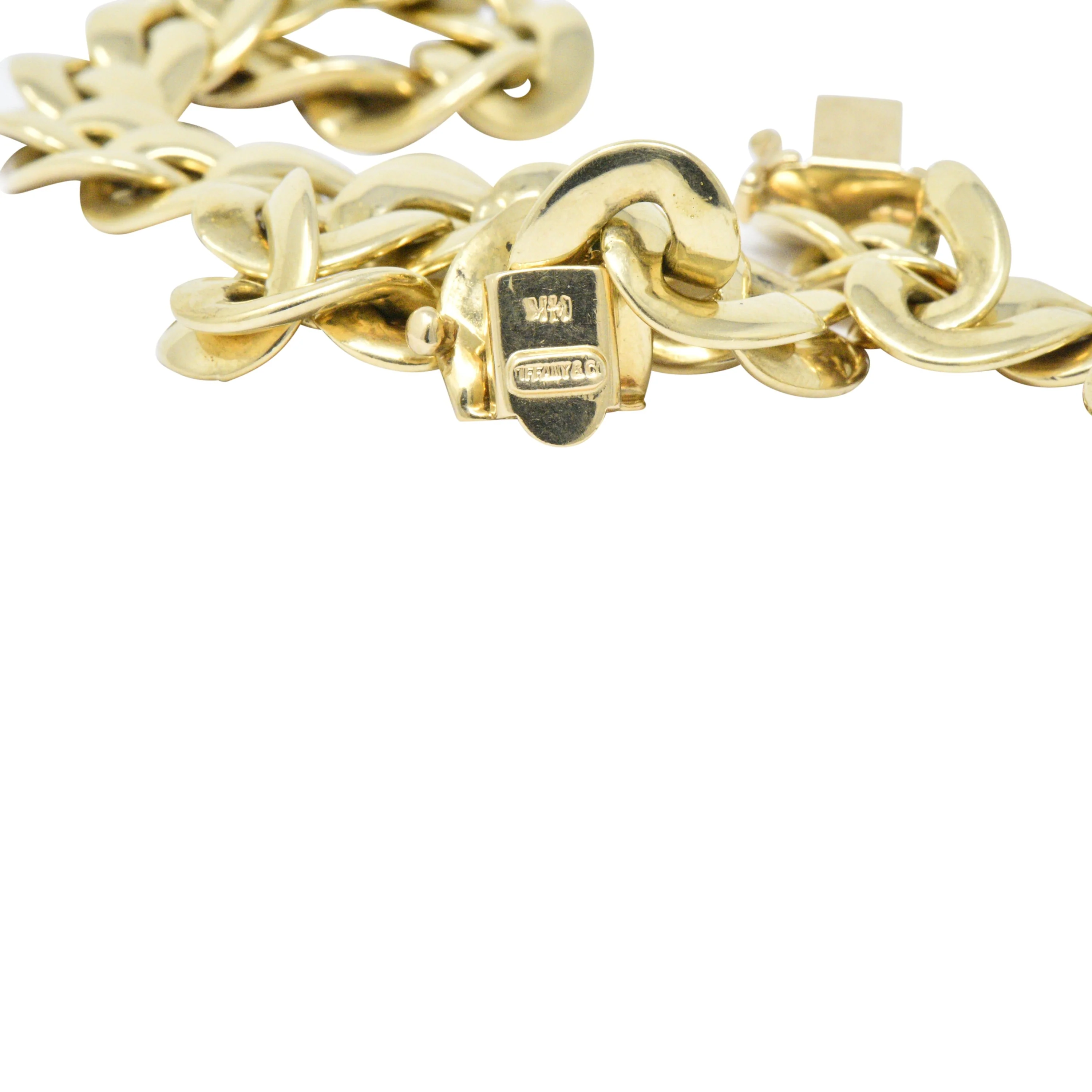 Tiffany & Co. 14 Karat Gold 24 Inch Curbed Chain Necklace - Image 6