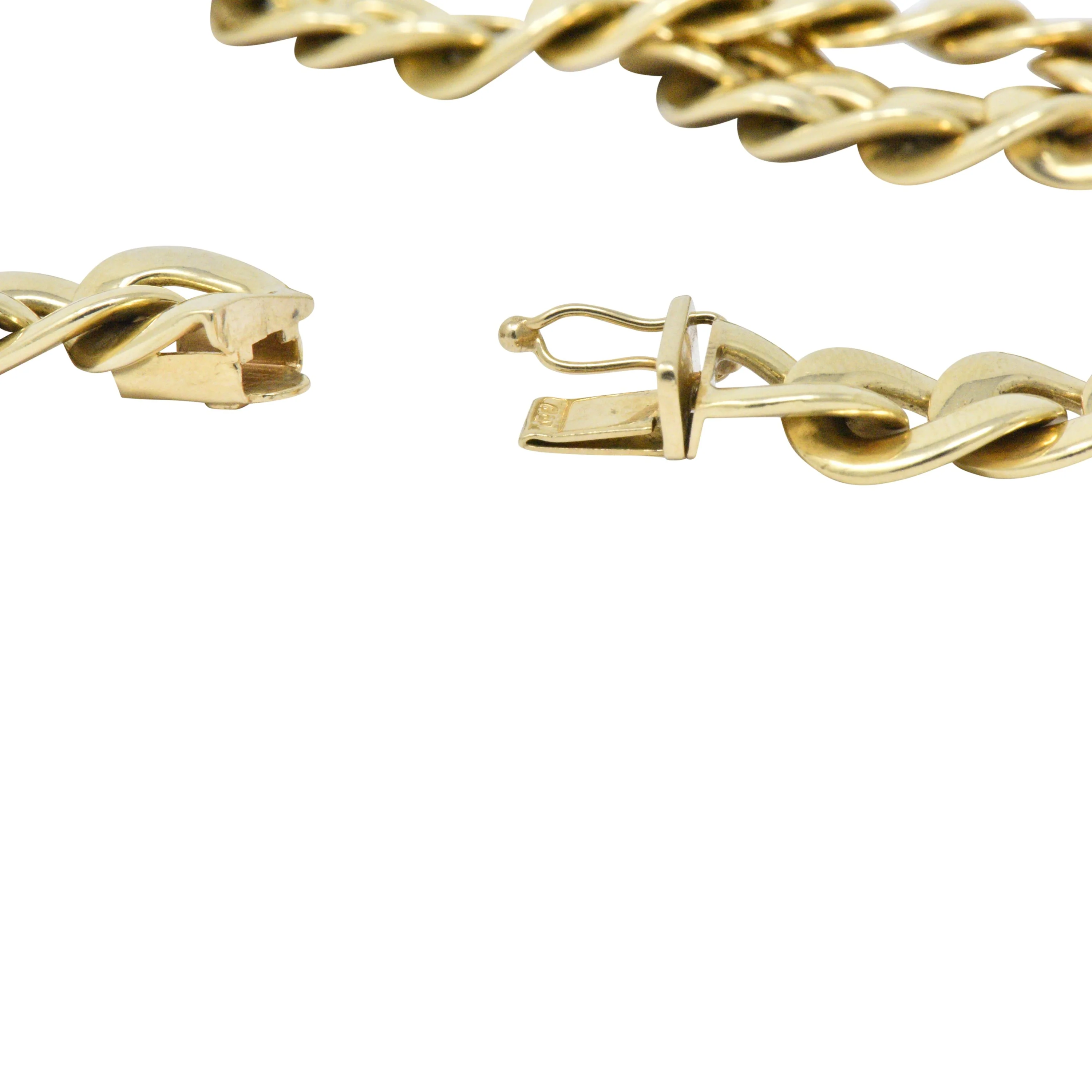 Tiffany & Co. 14 Karat Gold 24 Inch Curbed Chain Necklace - Image 7