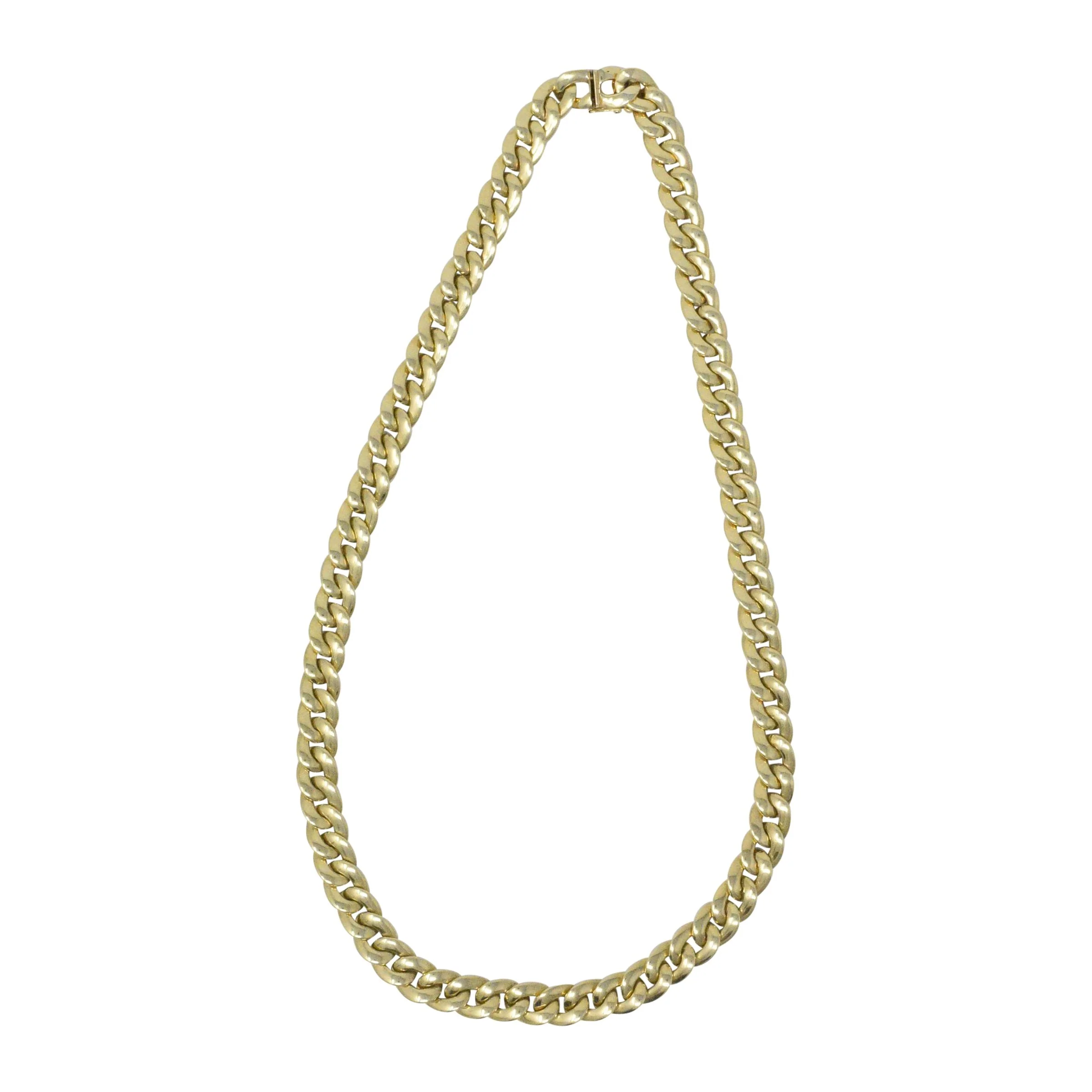 Tiffany & Co. 14 Karat Gold 24 Inch Curbed Chain Necklace - Image 8