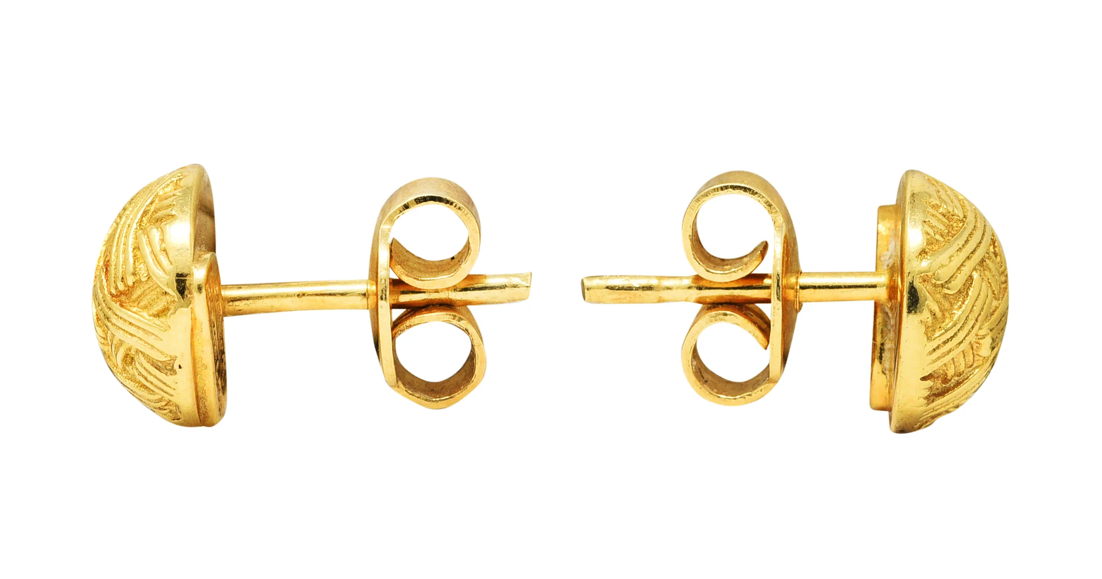 Tiffany & Co. 18 Karat Gold Signature Serie Stud Earrings - Image 2