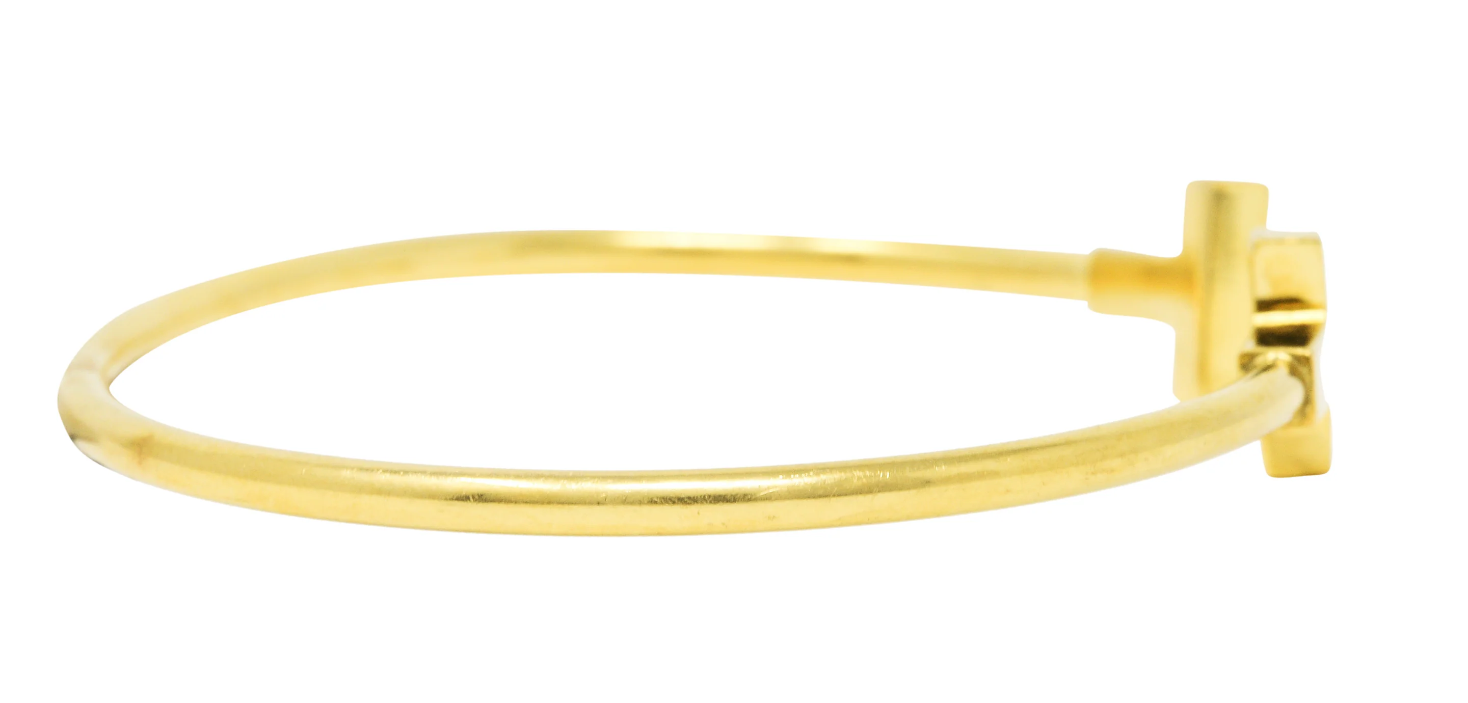 Tiffany & Co. 18 Karat Gold Tiffany T Flexible Cuff Bracelet - Image 3
