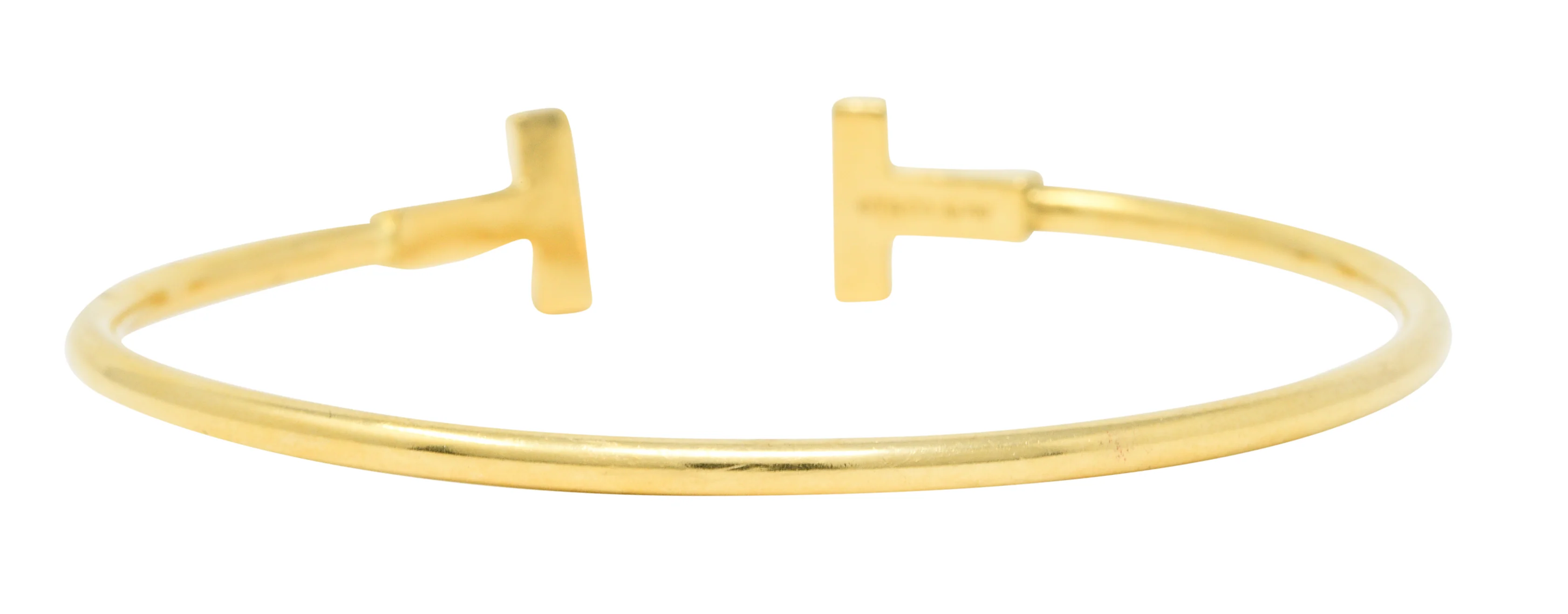 Tiffany & Co. 18 Karat Gold Tiffany T Flexible Cuff Bracelet - Image 4