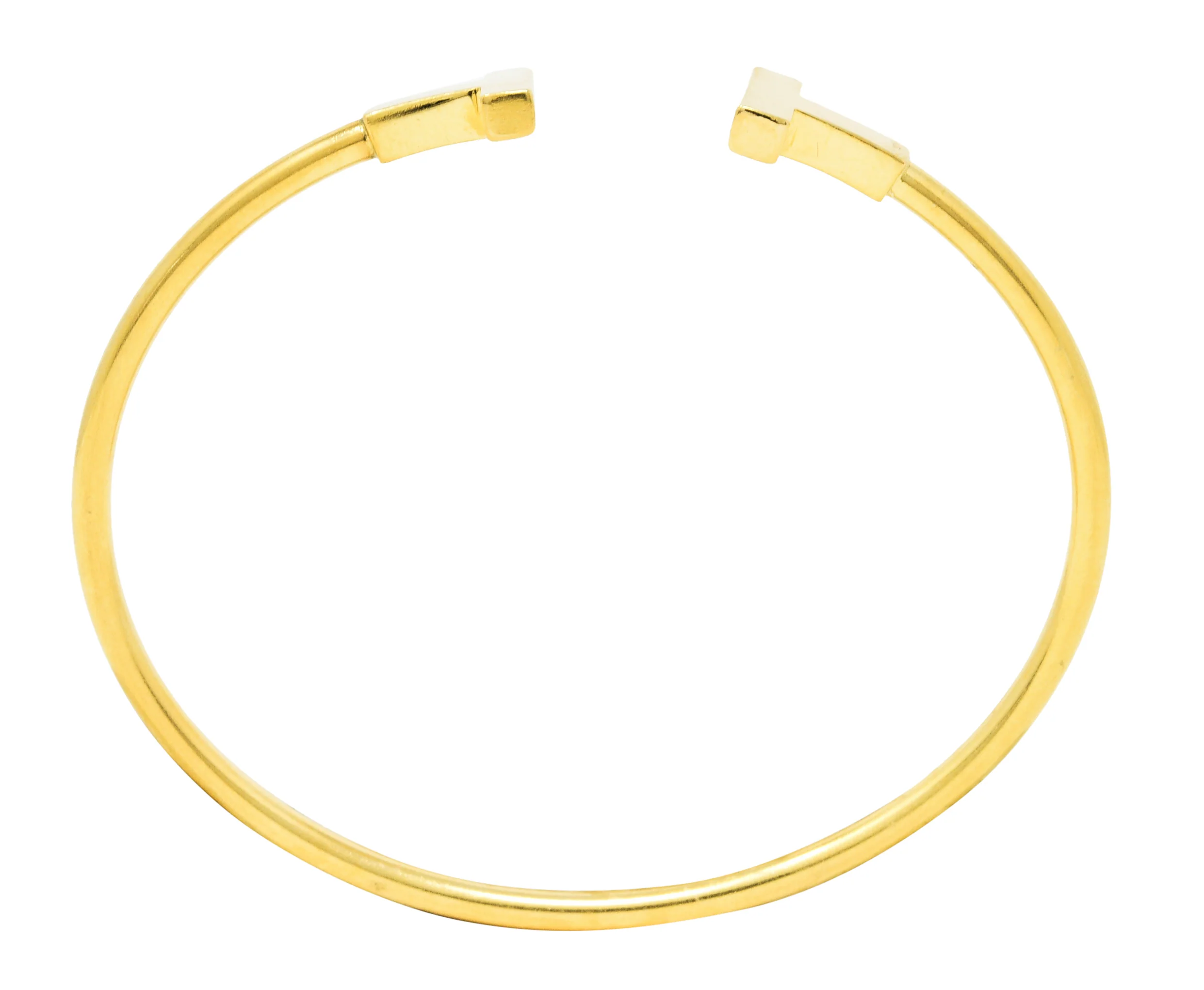Tiffany & Co. 18 Karat Gold Tiffany T Flexible Cuff Bracelet - Image 7
