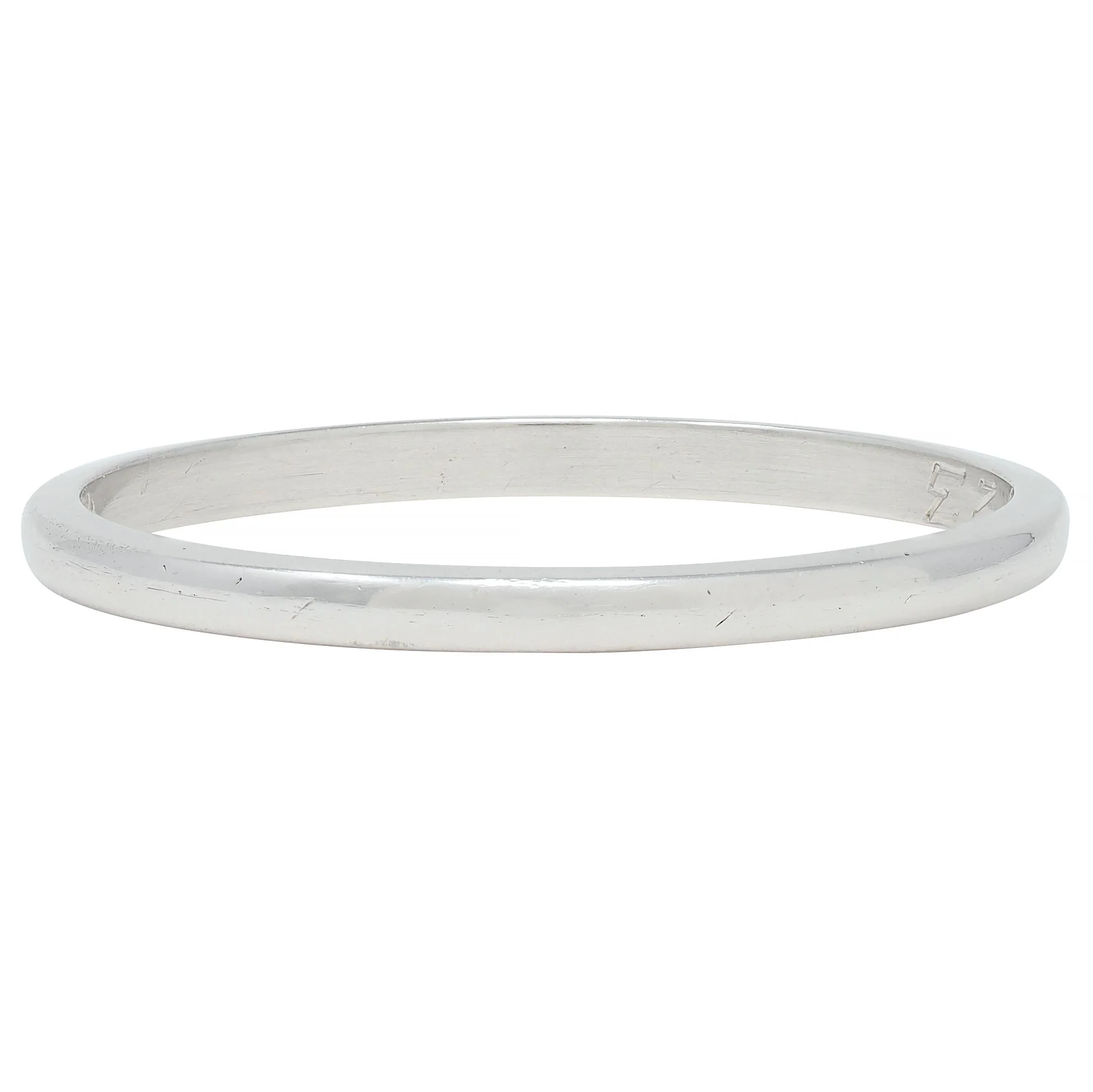 Tiffany & Co. 1923 Art Deco Platinum Antique Wedding Band Ring - Image 3