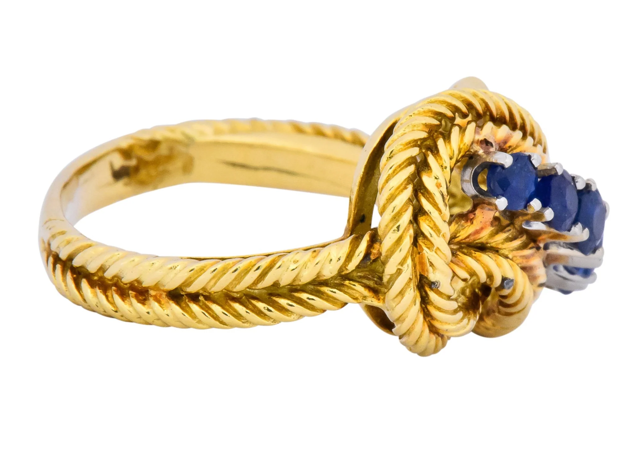 Tiffany & Co. 1960’s 0.55 CTW Sapphire 18 Karat Gold Ring - Image 3