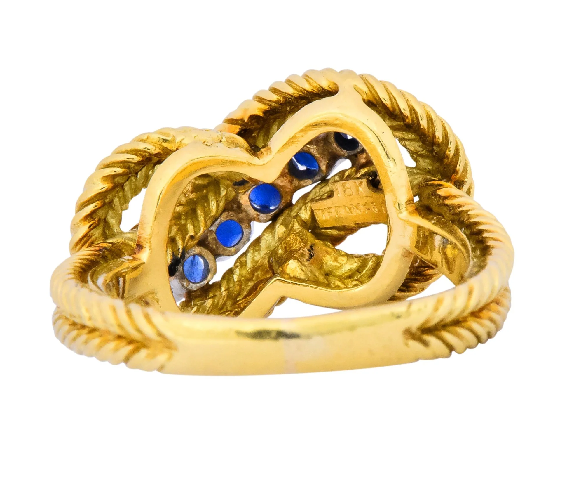 Tiffany & Co. 1960’s 0.55 CTW Sapphire 18 Karat Gold Ring - Image 4