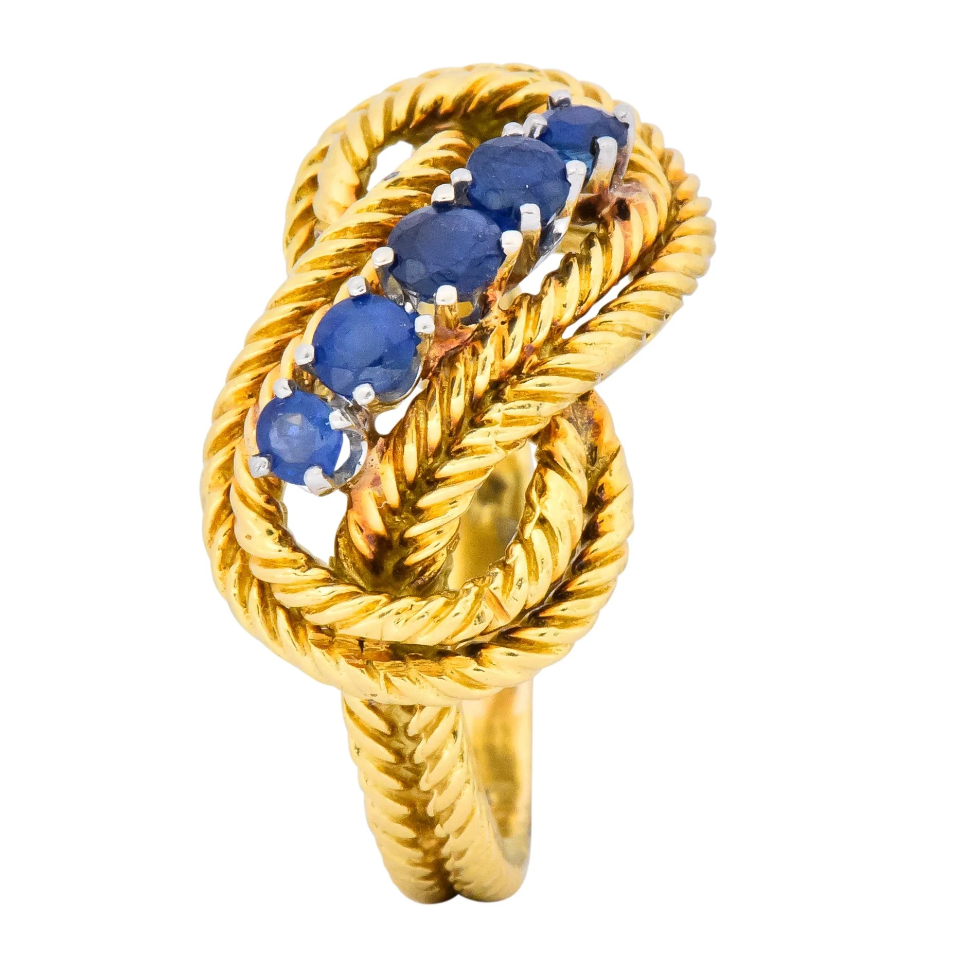 Tiffany & Co. 1960’s 0.55 CTW Sapphire 18 Karat Gold Ring - Image 8