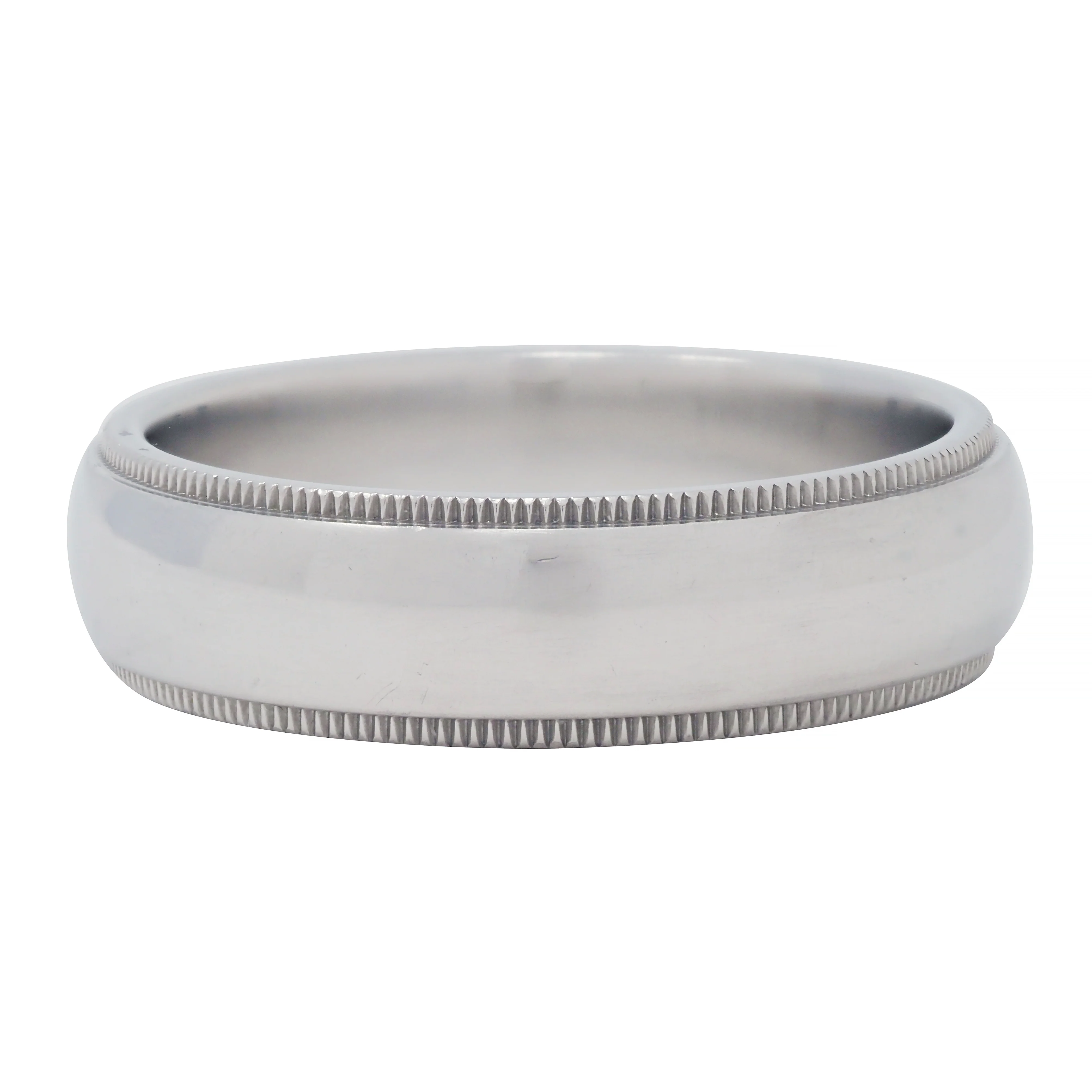 Tiffany & Co. 1990's Platinum Unisex Vintage Men's Wedding Band Ring - Image 3