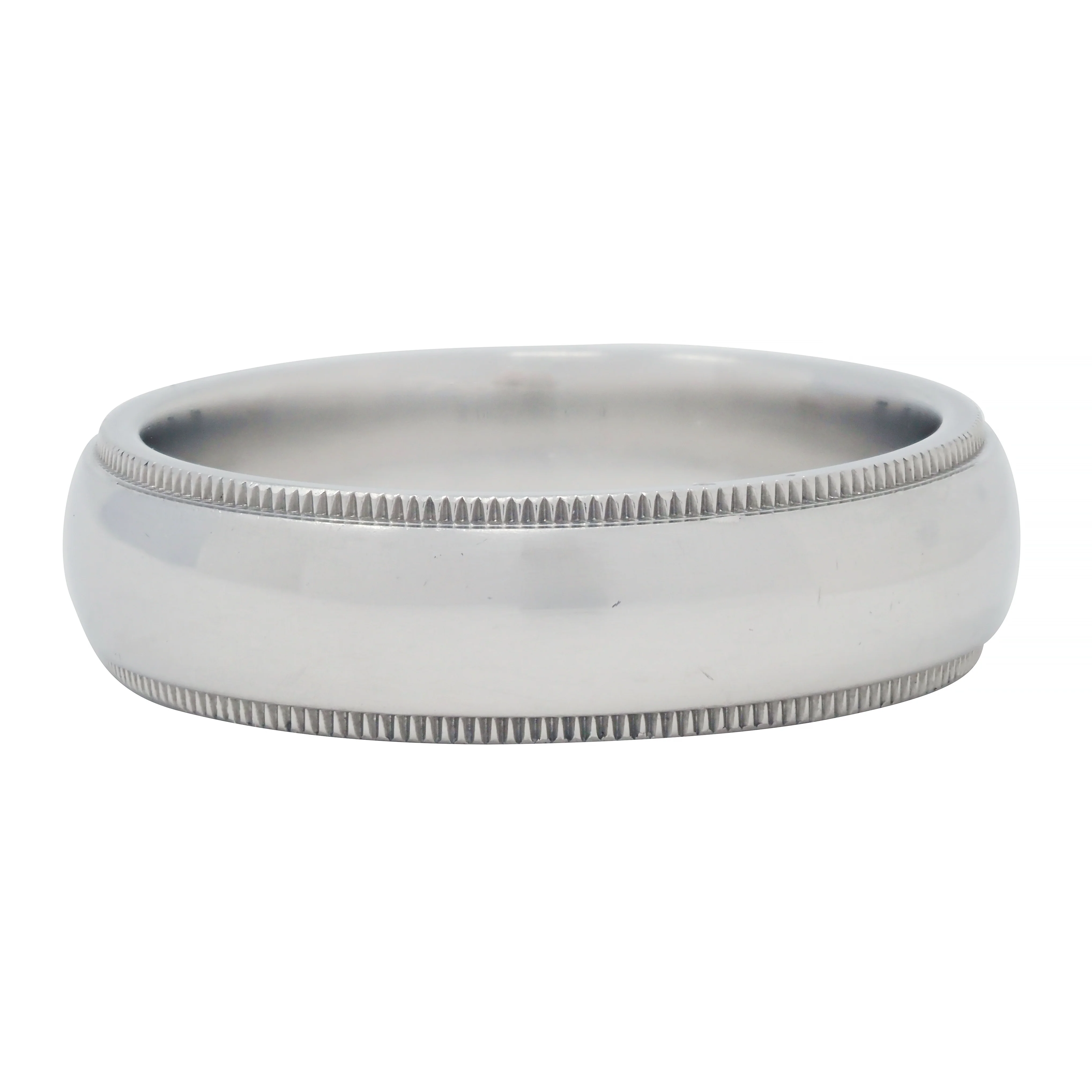 Tiffany & Co. 1990's Platinum Unisex Vintage Men's Wedding Band Ring - Image 4
