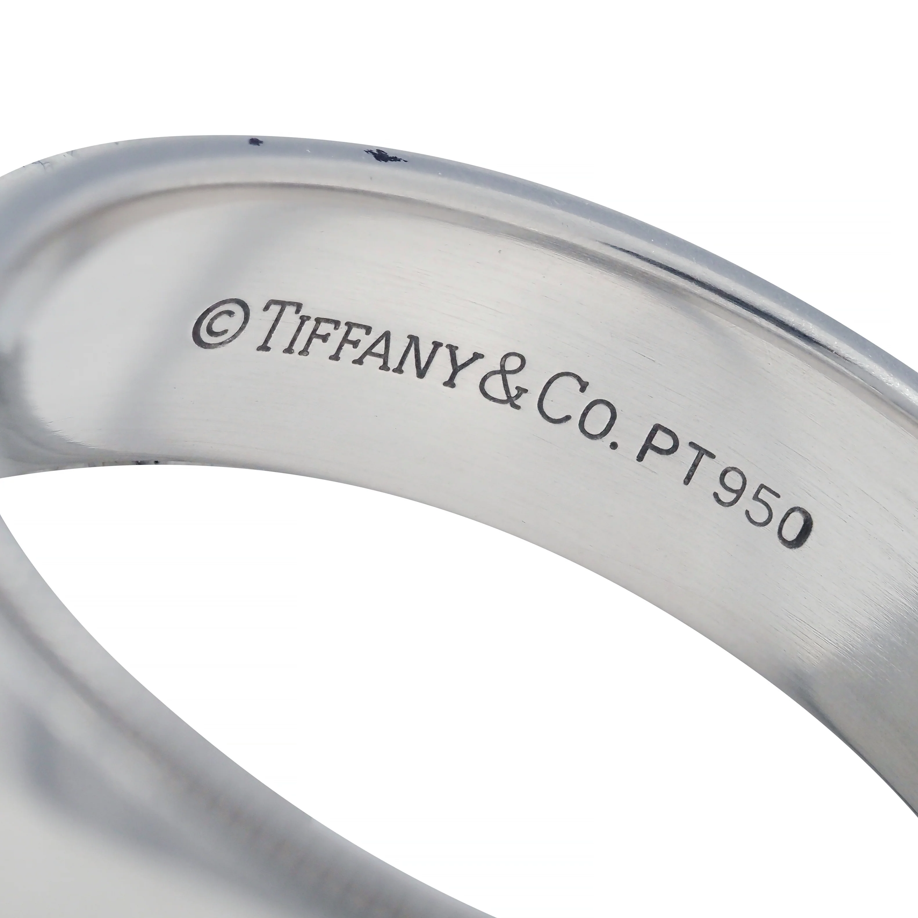 Tiffany & Co. 1990's Platinum Unisex Vintage Men's Wedding Band Ring - Image 6