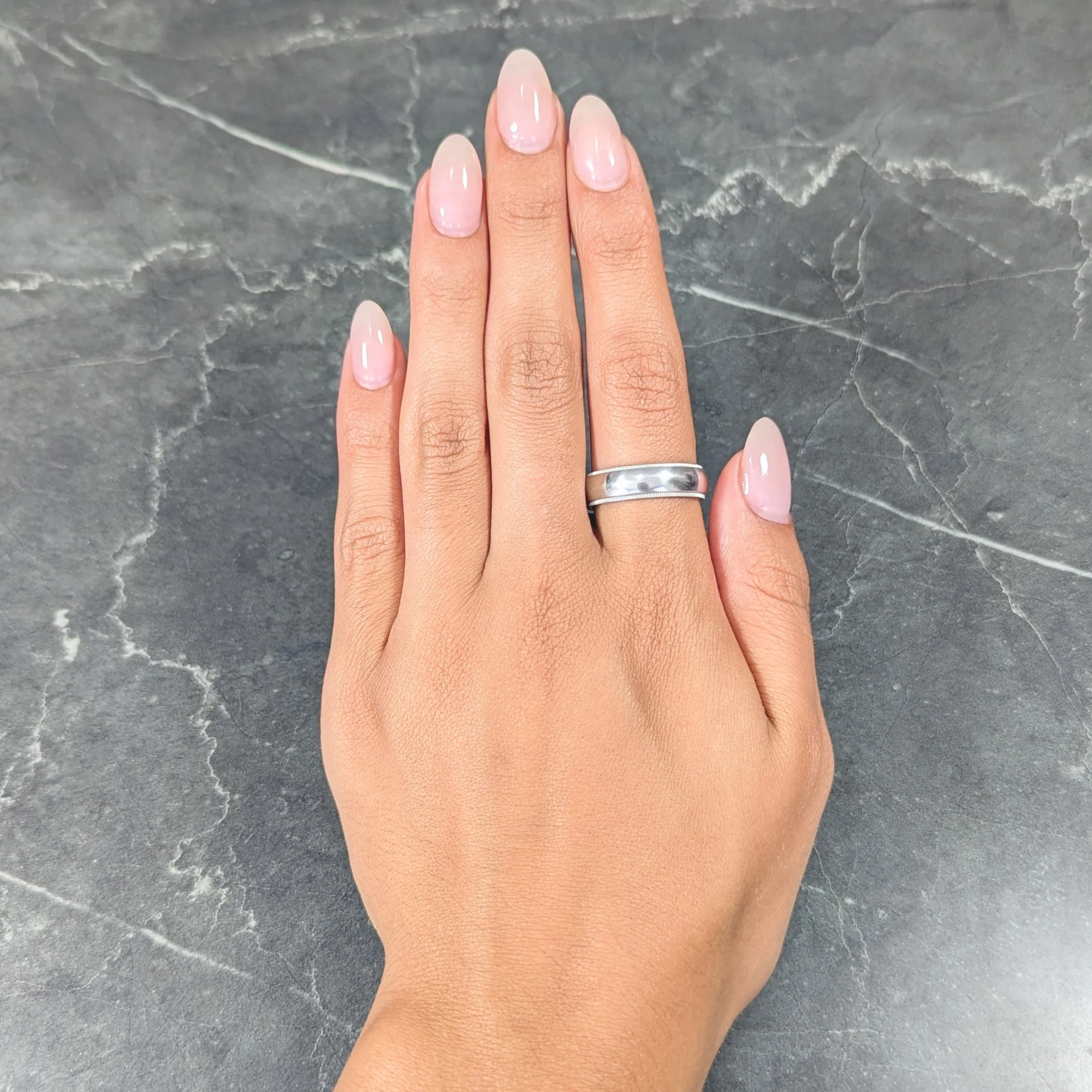 Tiffany & Co. 1990's Platinum Unisex Vintage Men's Wedding Band Ring - Image 9