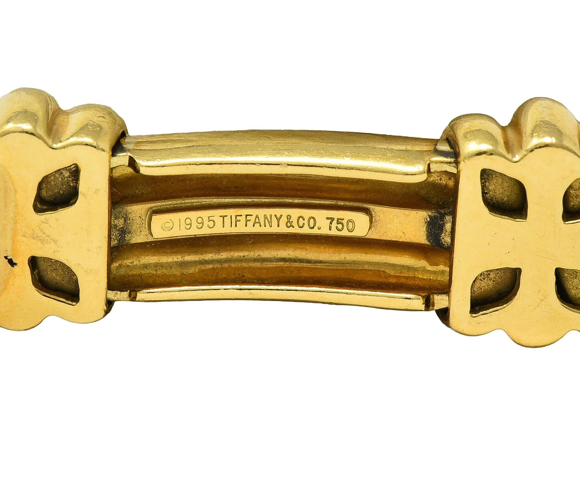 Tiffany & Co. 1995 18 Karat Yellow Gold Vintage Atlas Bracelet - Image 5