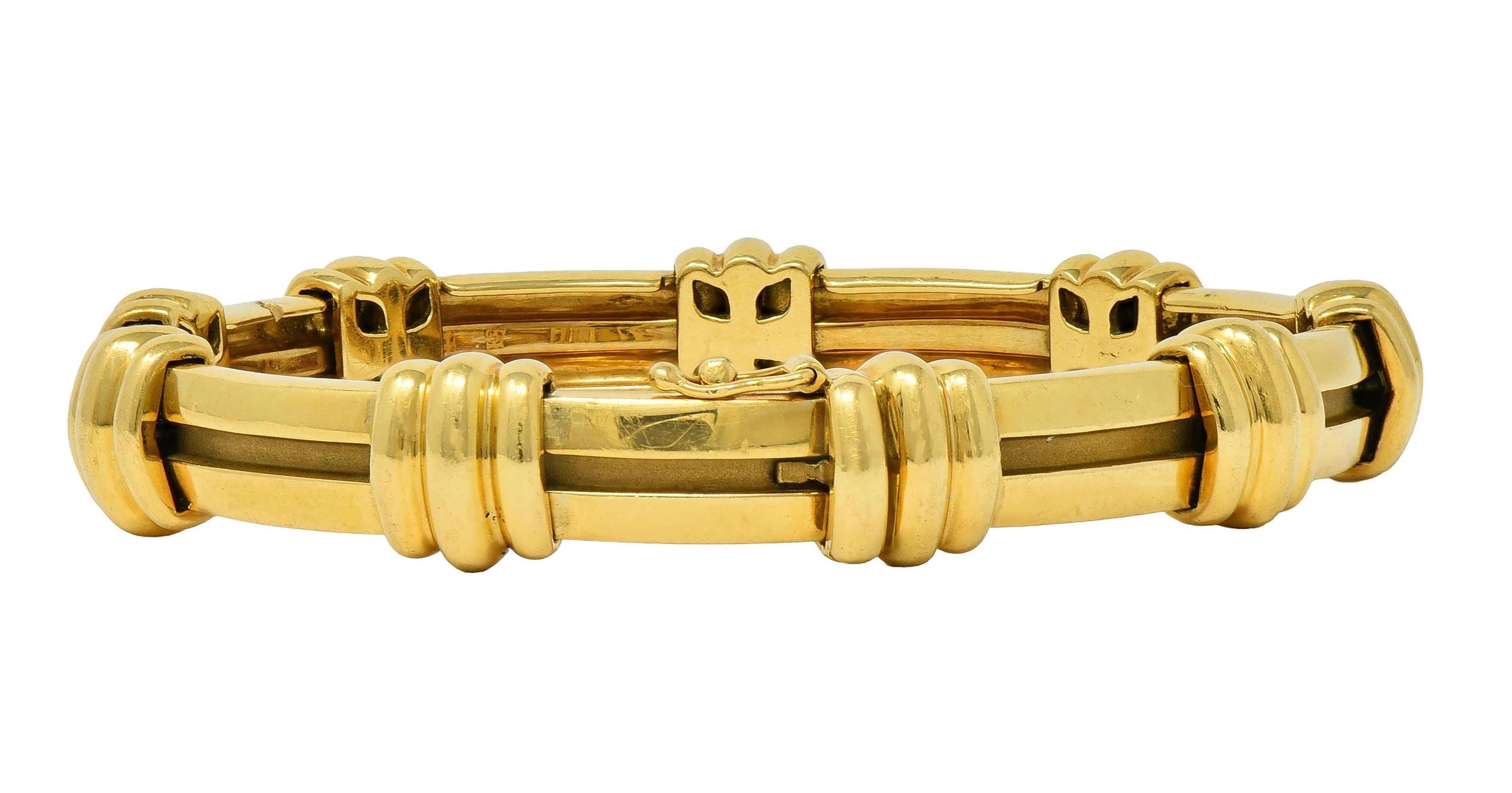 Tiffany & Co. 1995 18 Karat Yellow Gold Vintage Atlas Bracelet - Image 8