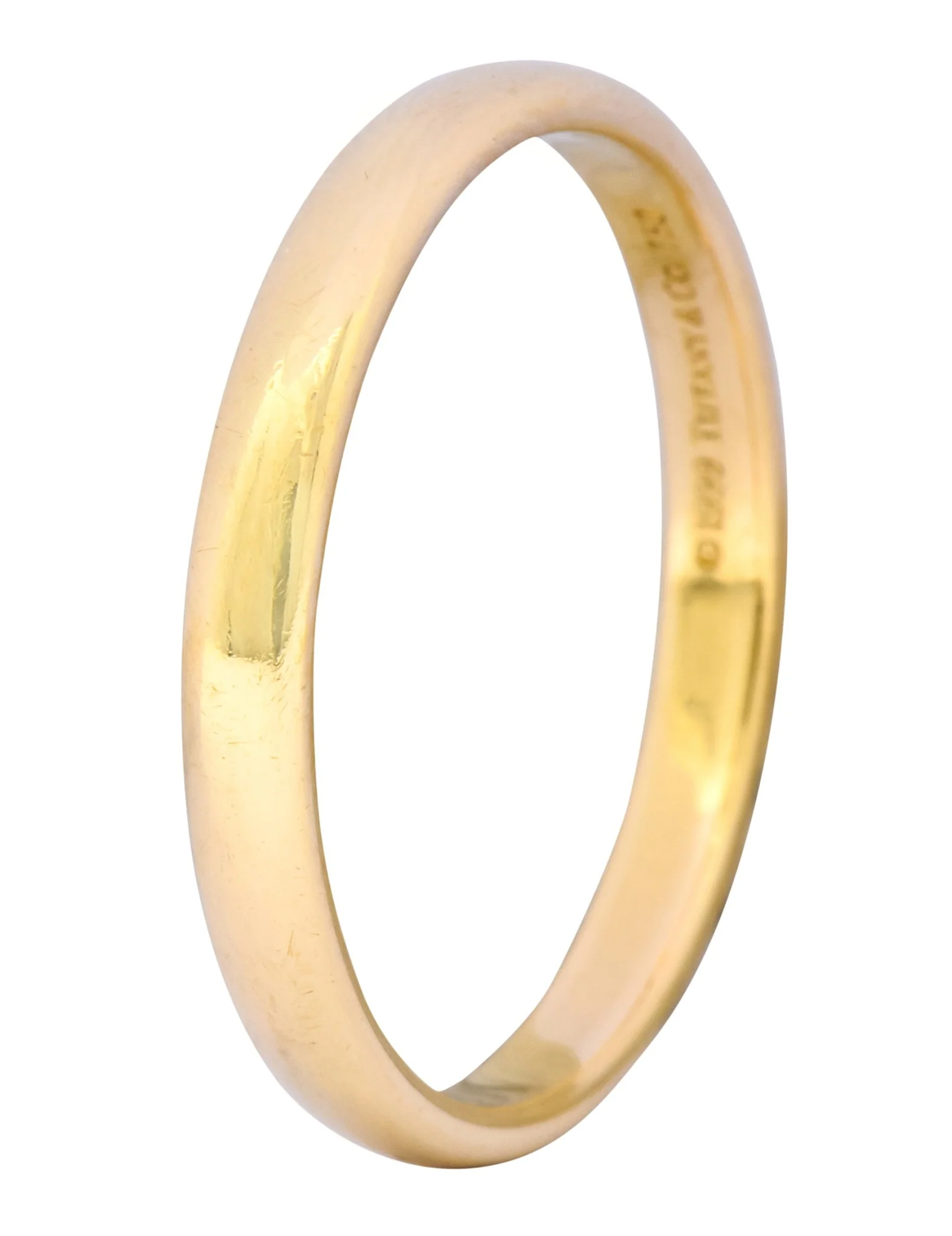 Tiffany & Co. 1999 Modern 18 Karat Gold Wedding Unisex Band Ring - Image 5