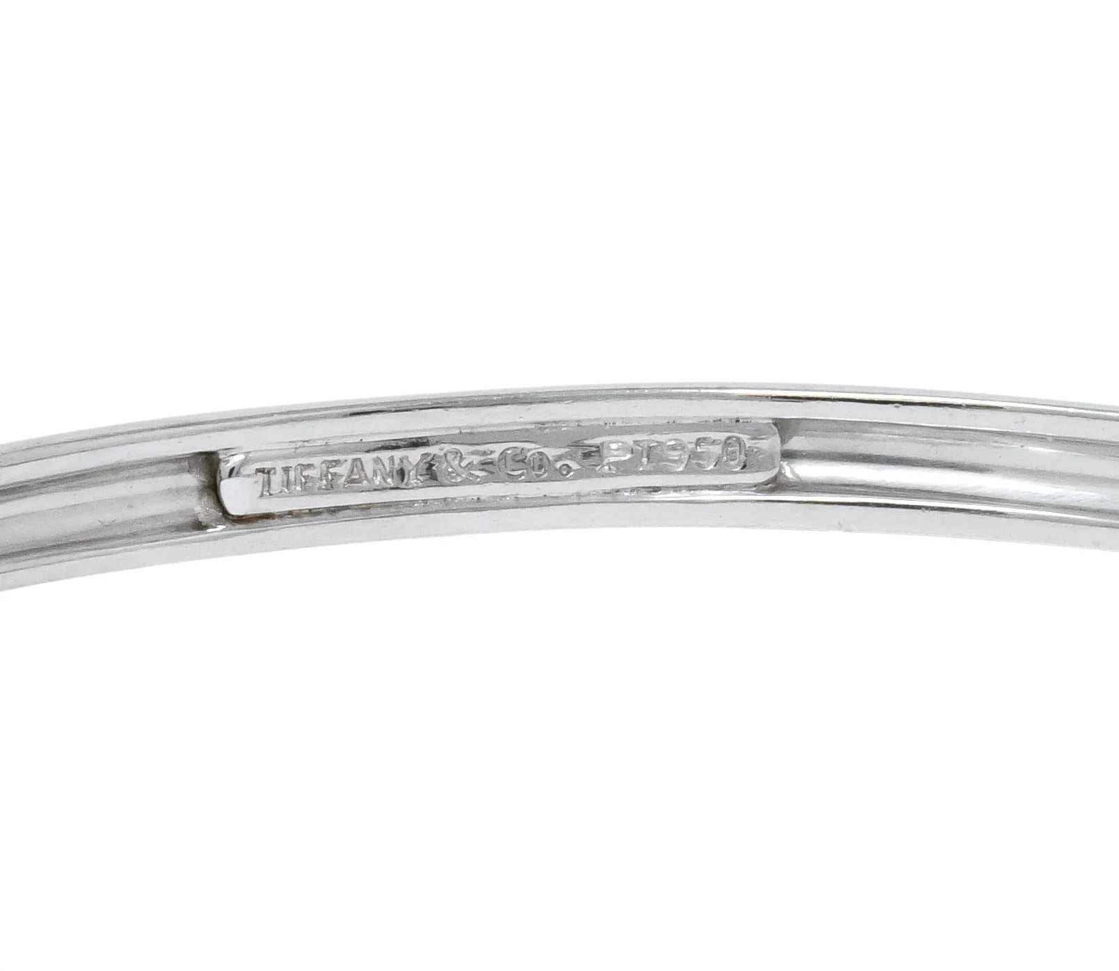 Tiffany & Co. 5.00 CTW Round Brilliant Diamond Platinum Bangle Bracelet - Image 7
