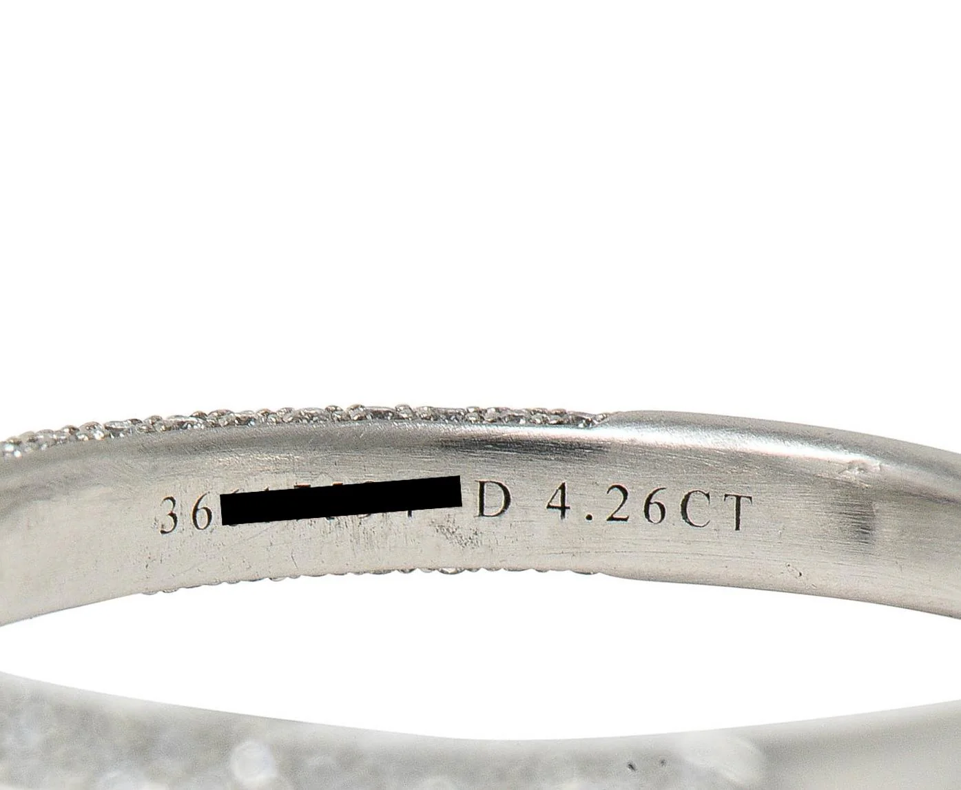 Tiffany & Co. 5.46 CTW Diamond Platinum Contemporary Pavé Engagement Ring GIA - Image 9