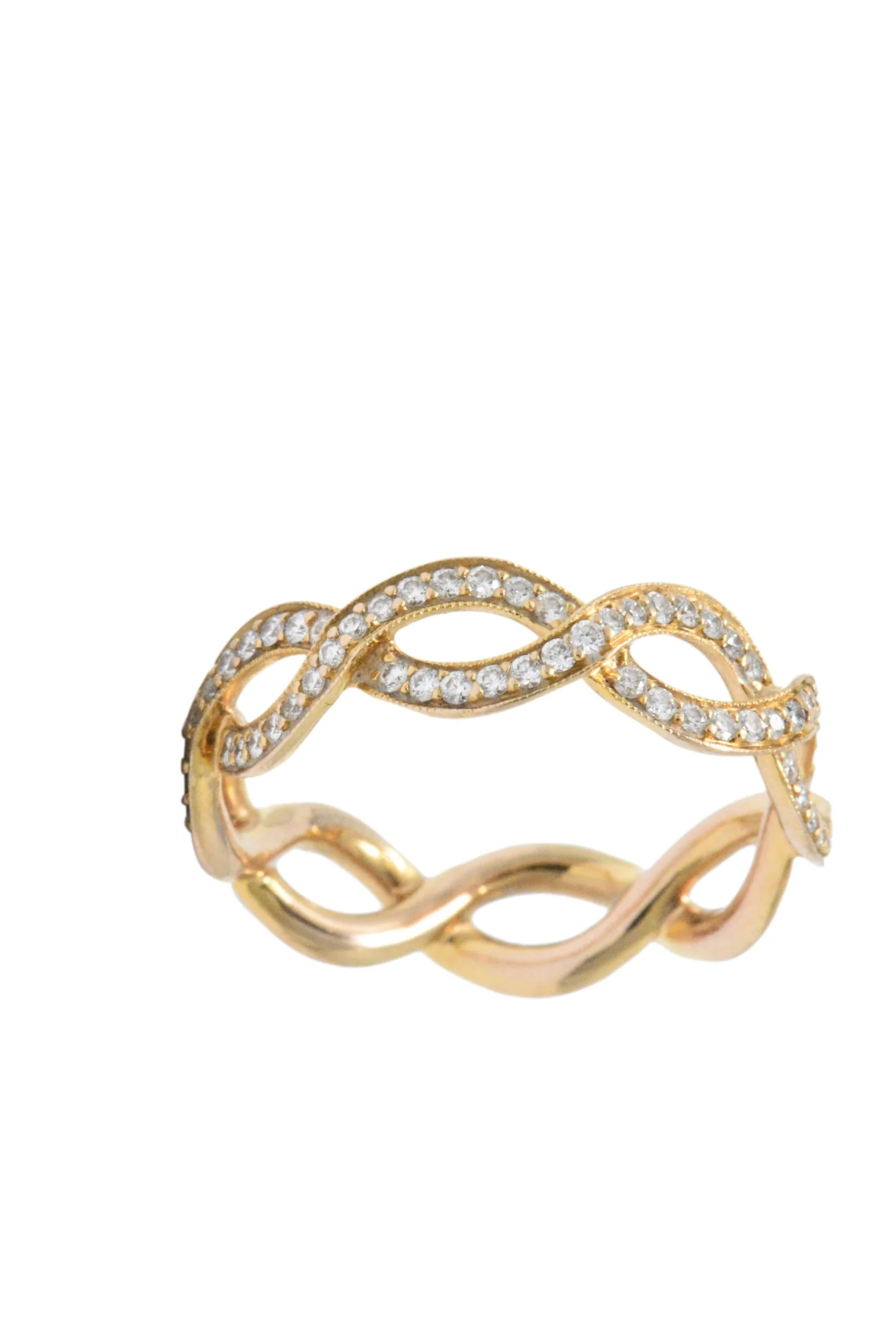 Tiffany & Co. .55CTW Diamond & 14K Rose Gold Eternity Band Ring - Image 4