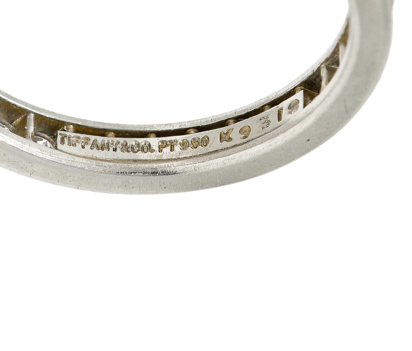 Tiffany & Co. Contemporary 0.90 CTW Diamond Platinum Eternity Channel Band Ring - Image 5
