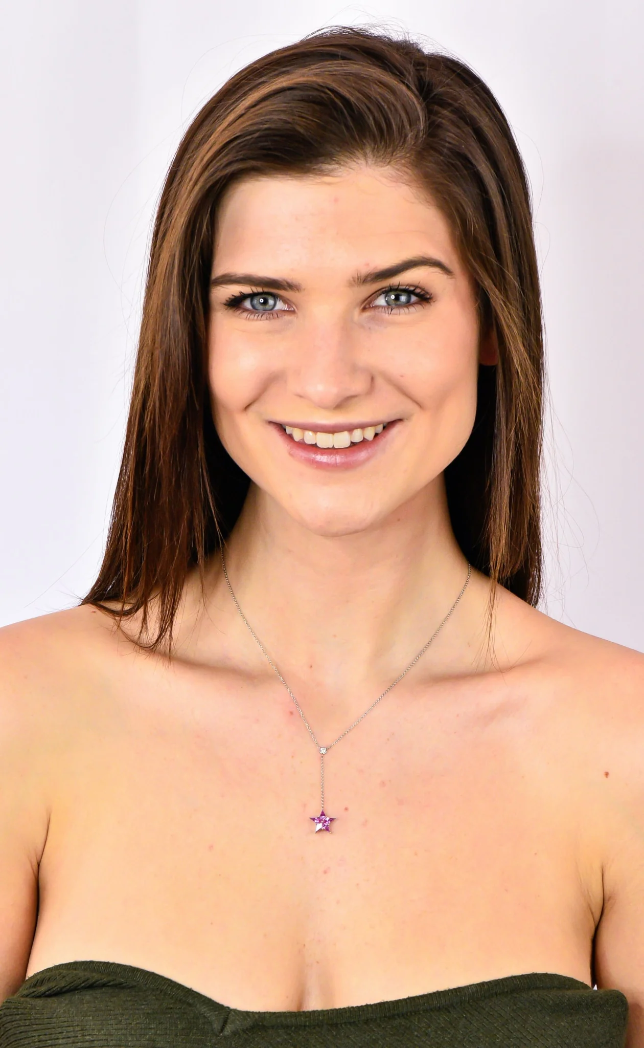 Tiffany & Co. Contemporary 0.95 CTW Sapphire Platinum Star Drop Necklace - Image 10