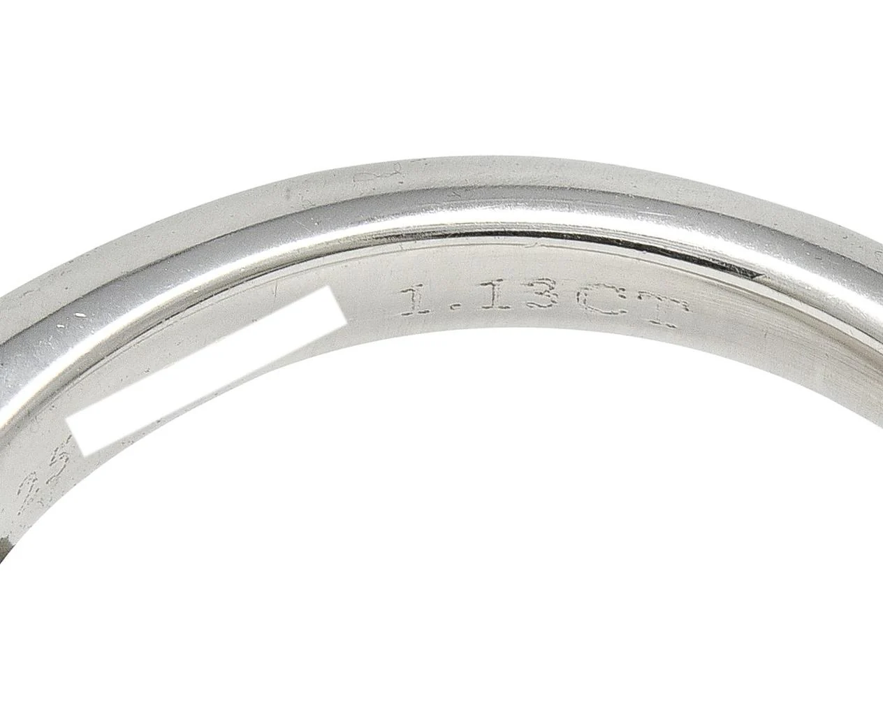 Tiffany & Co. Contemporary 1.13 CTW Diamond Platinum Knife Edge Solitaire Engagement Ring GIA - Image 6