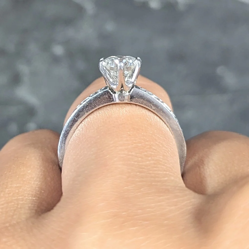 Tiffany & Co. Contemporary 1.33 CTW Diamond Platinum Engagement Ring - Image 13