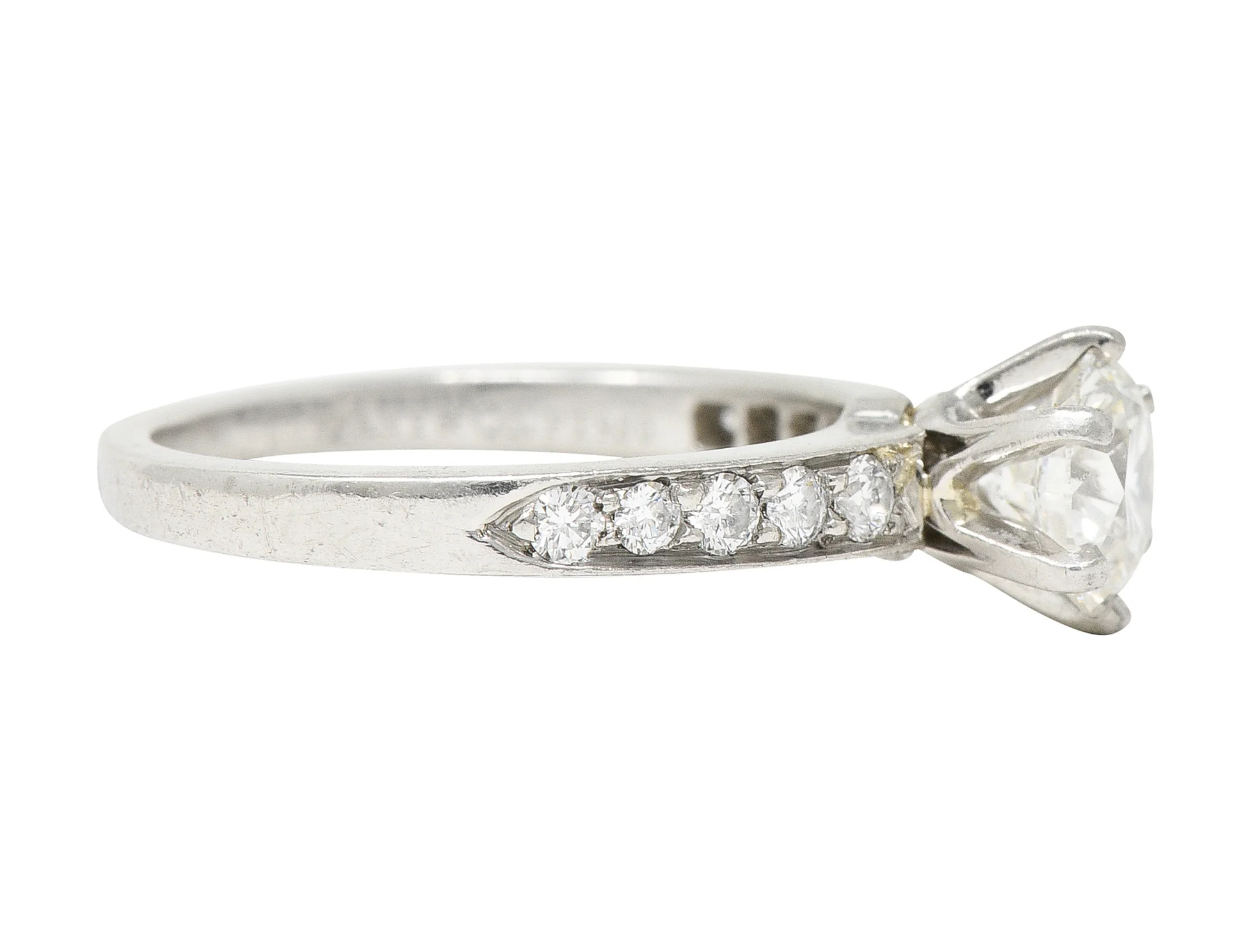 Tiffany & Co. Contemporary 1.33 CTW Diamond Platinum Engagement Ring - Image 4