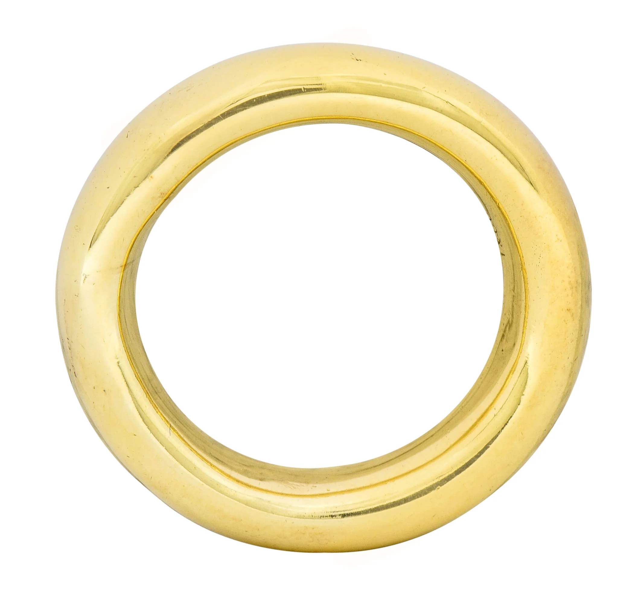 Tiffany & Co. Contemporary 14 Karat Gold Unisex 5MM Wedding Band Ring - Image 3