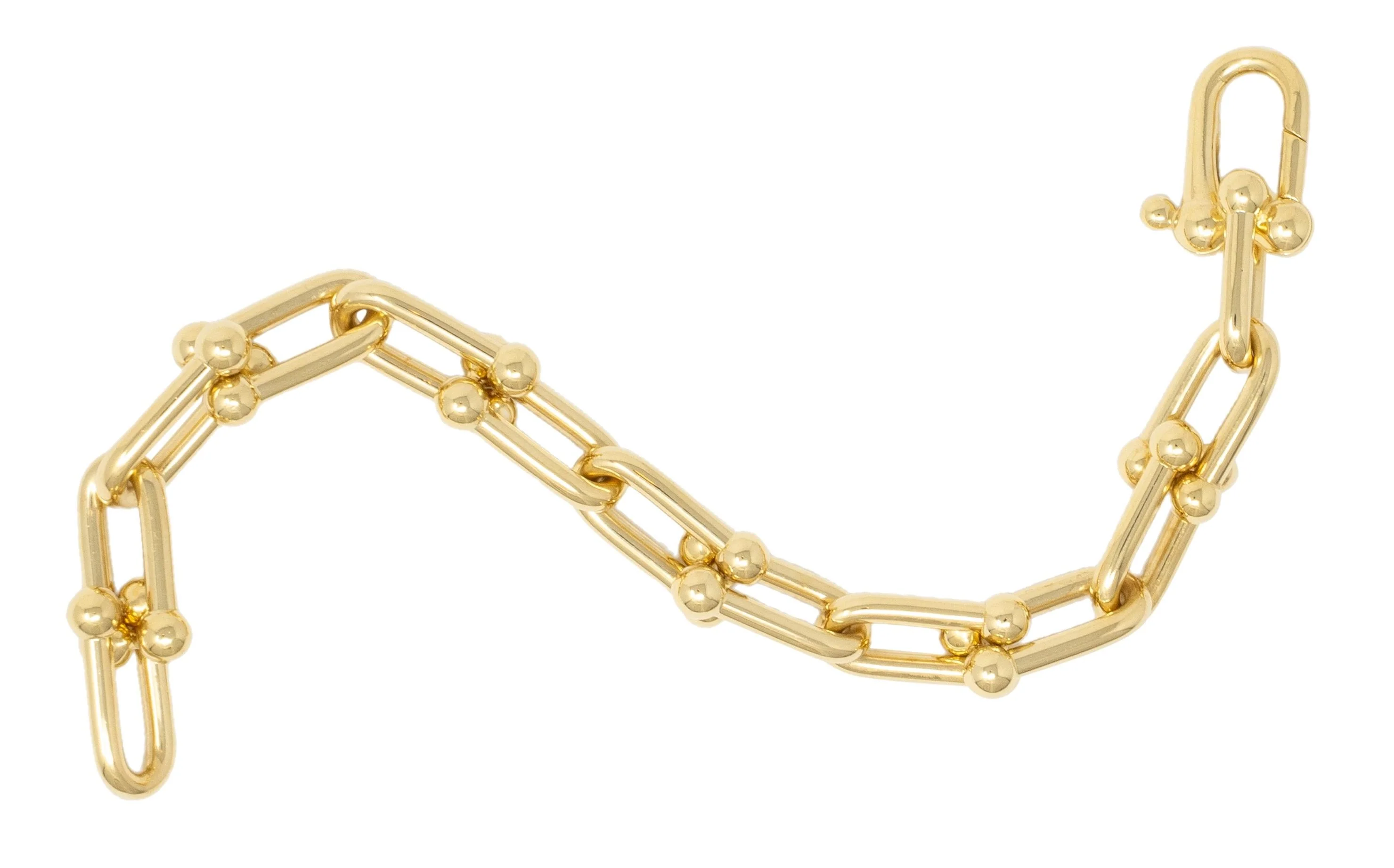 Tiffany & Co. Contemporary 18 Karat Yellow Gold Large Hardware Bracelet - Image 9