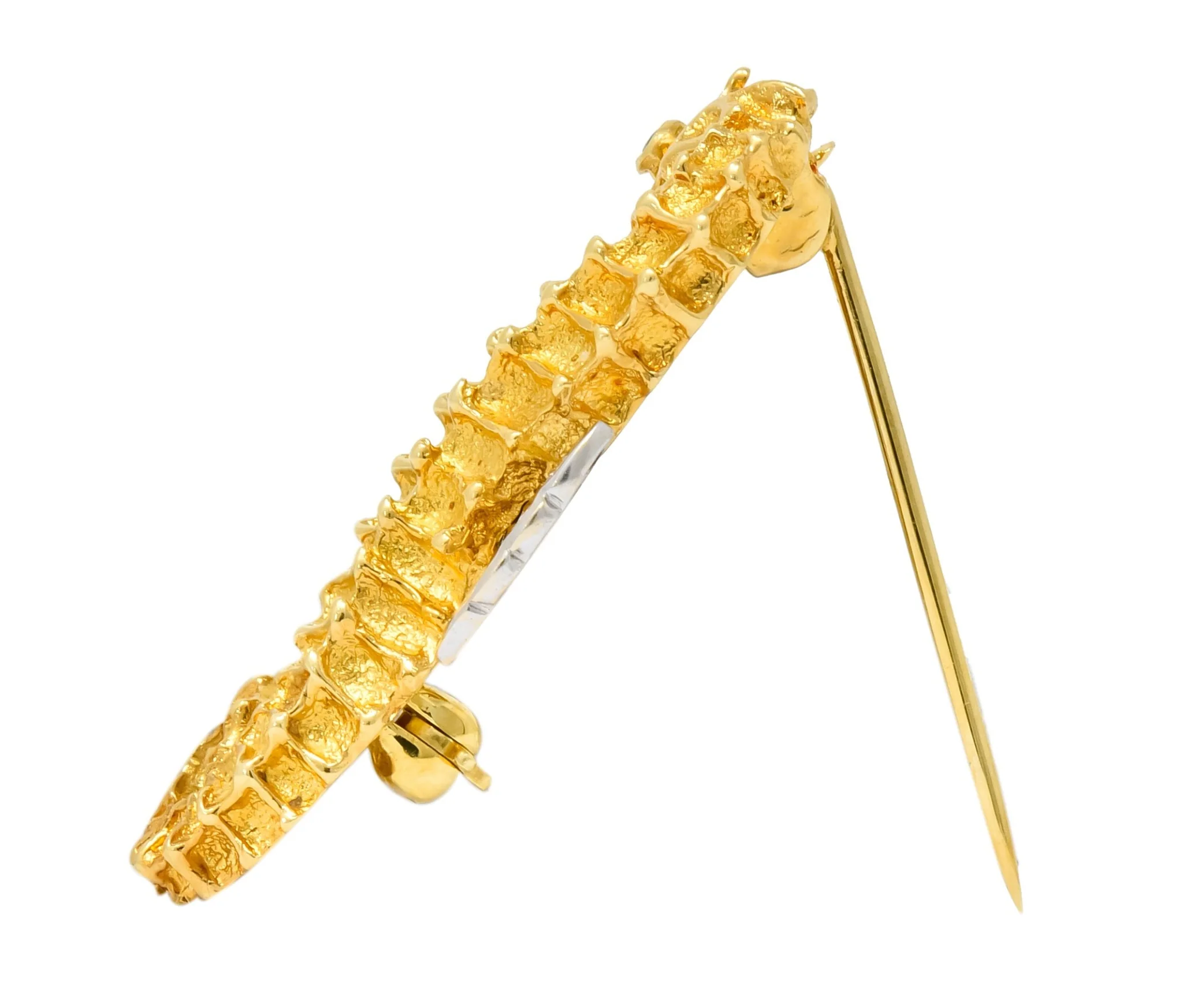 Tiffany & Co. Diamond 18 Karat Gold Seahorse Brooch - Image 10
