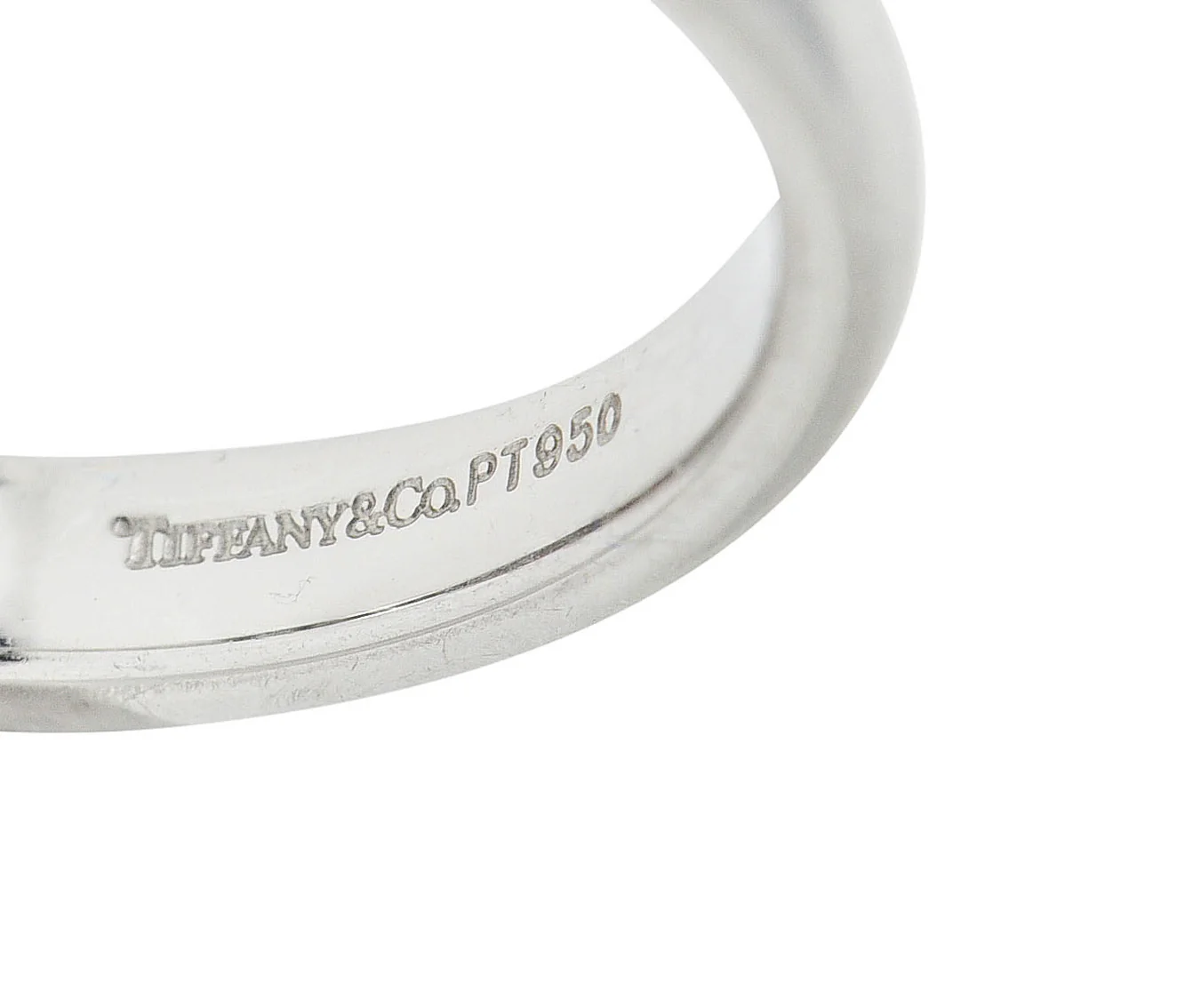 Tiffany & Co. Diamond Platinum Channel Band Ring - Image 7