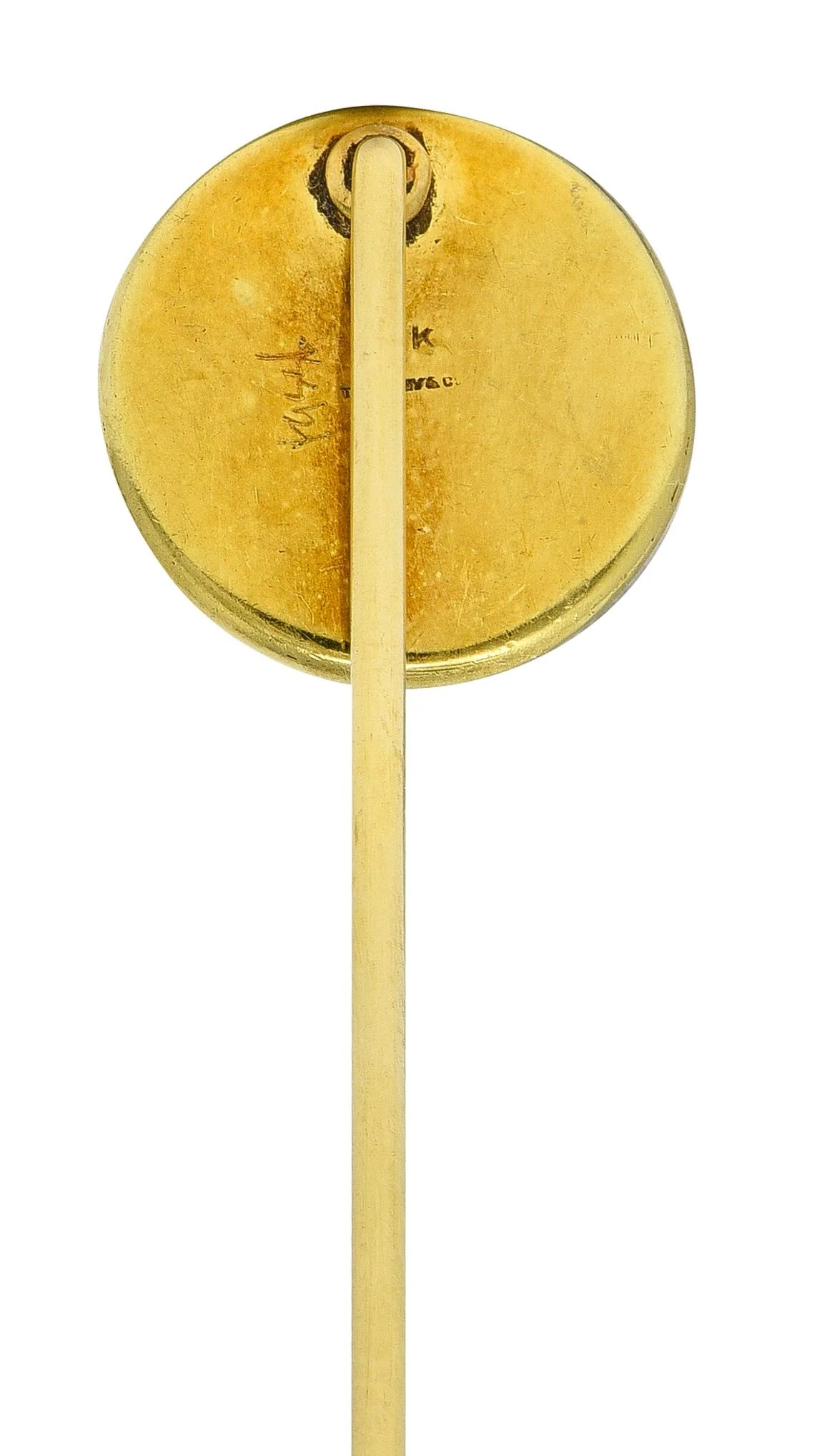 Tiffany & Co. Edwardian Essex Crystal Quartz 14 Karat Yellow Gold Antique Pekingese Dog Stickpin - Image 4