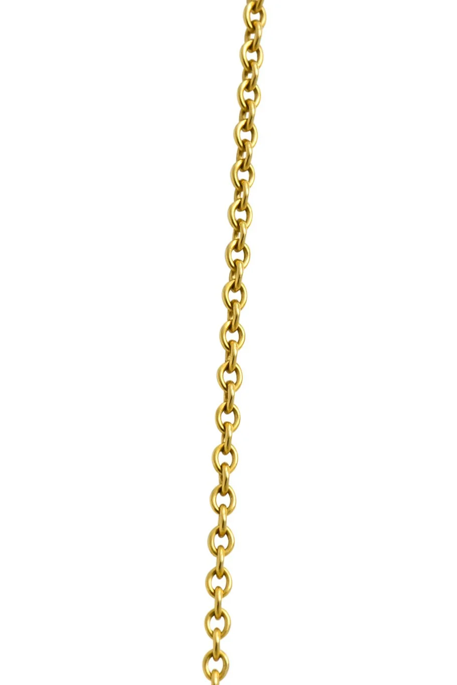 Tiffany & Co Elsa Peretti 18 Karat Gold Open Heart Necklace - Image 9