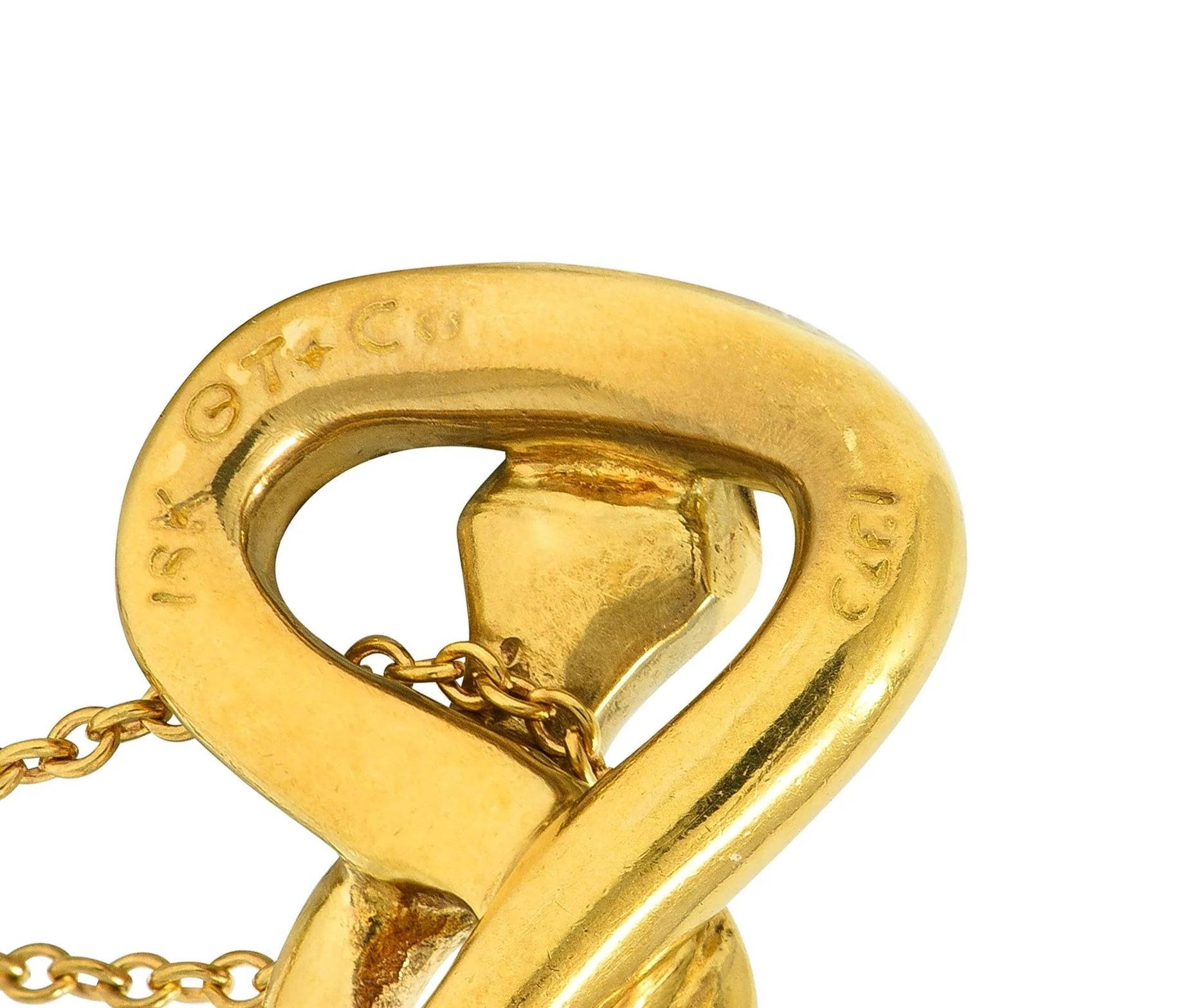 Tiffany & Co. Elsa Peretti 1979 18 Karat Yellow Gold Vintage Snake Chinese Zodiac Pendant Necklace - Image 8