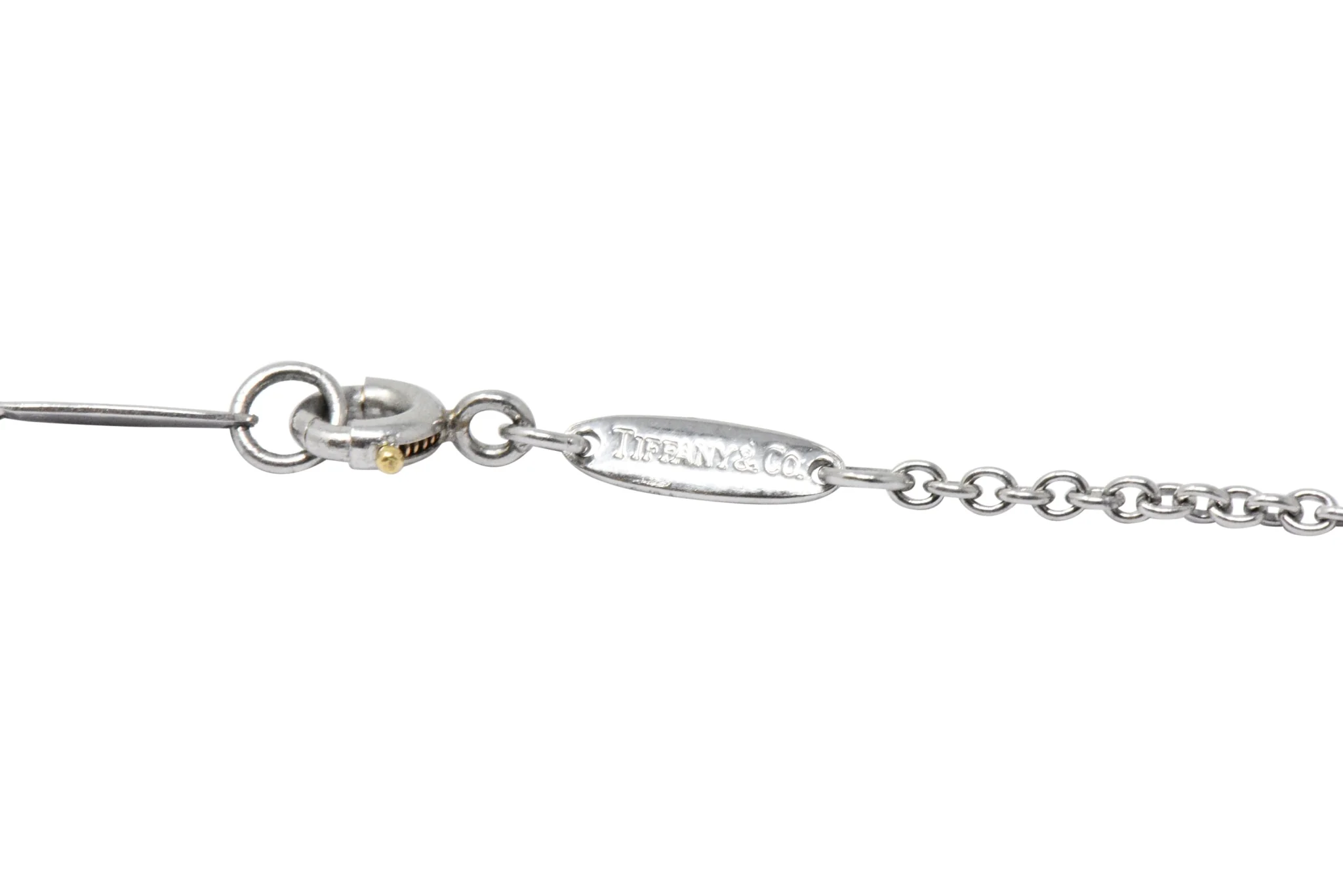 Tiffany & Co. Elsa Peretti Crystal & Platinum Full Moon Necklace - Image 3