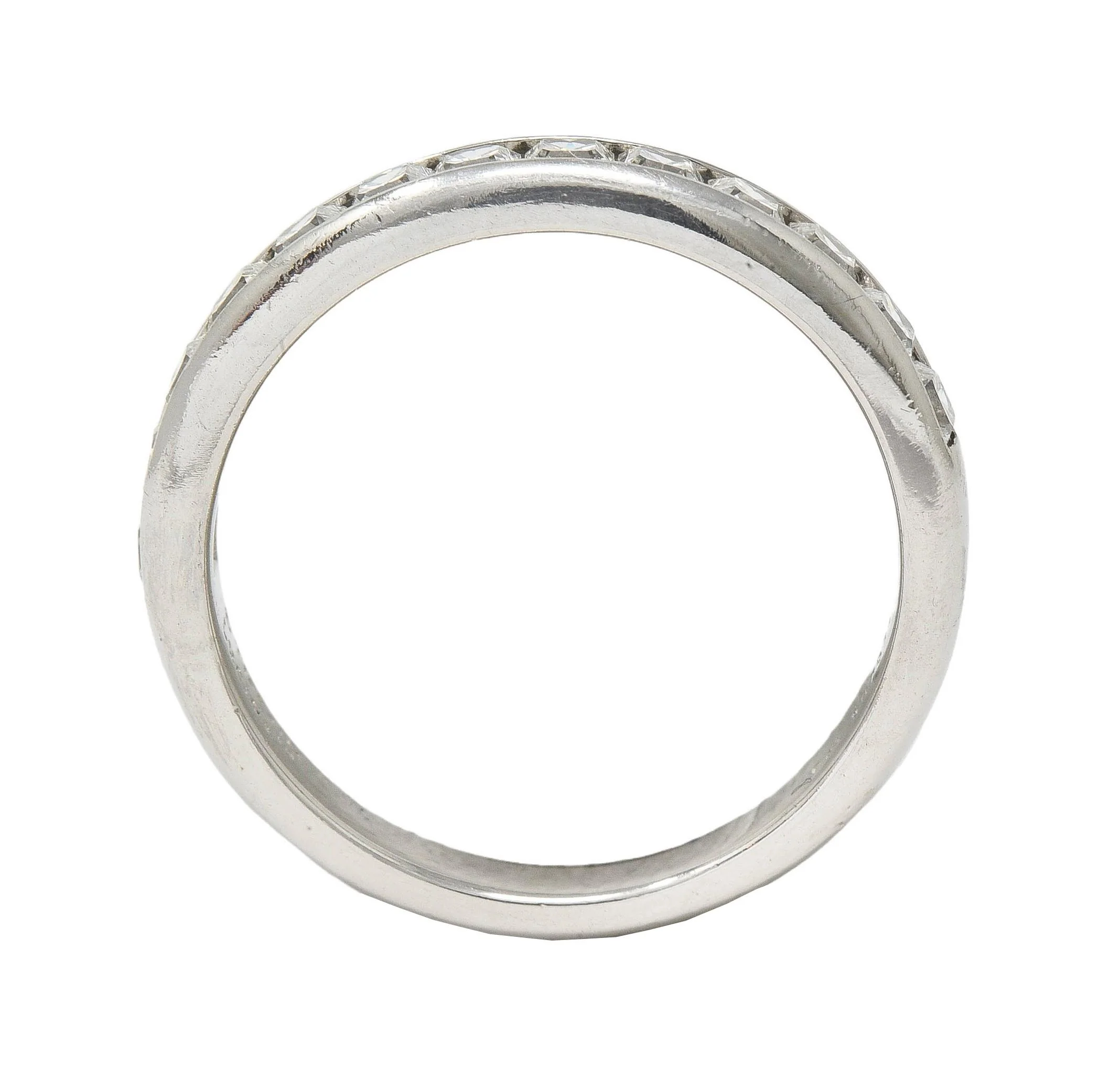 Tiffany & Co. Lucida Cut Diamond Platinum Contemporary Channel Band Ring - Image 10