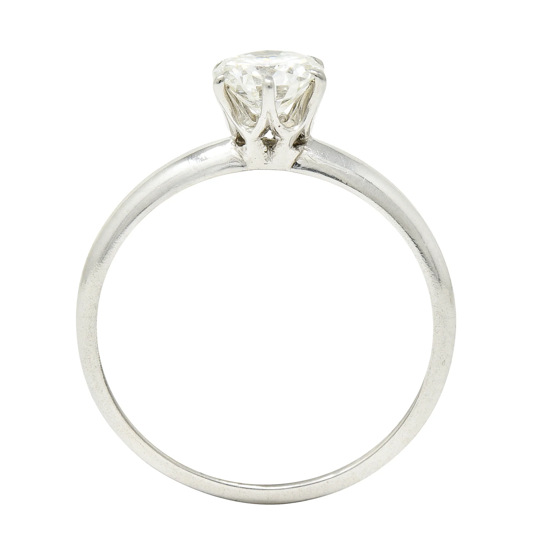 Tiffany & Co. Mid-Century 0.60 Carat Diamond Platinum Solitaire Engagement Ring - Image 10