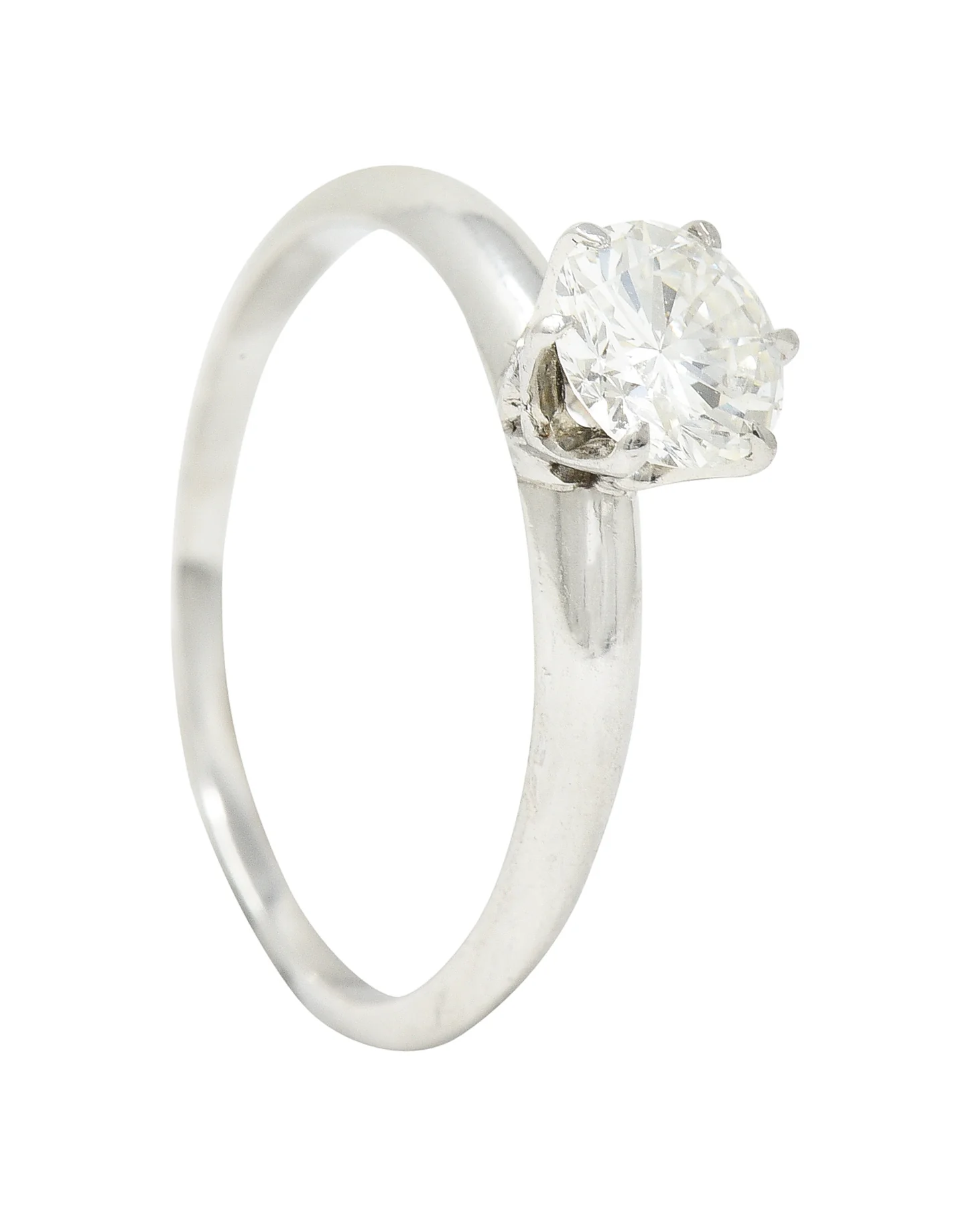 Tiffany & Co. Mid-Century 0.60 Carat Diamond Platinum Solitaire Engagement Ring - Image 11