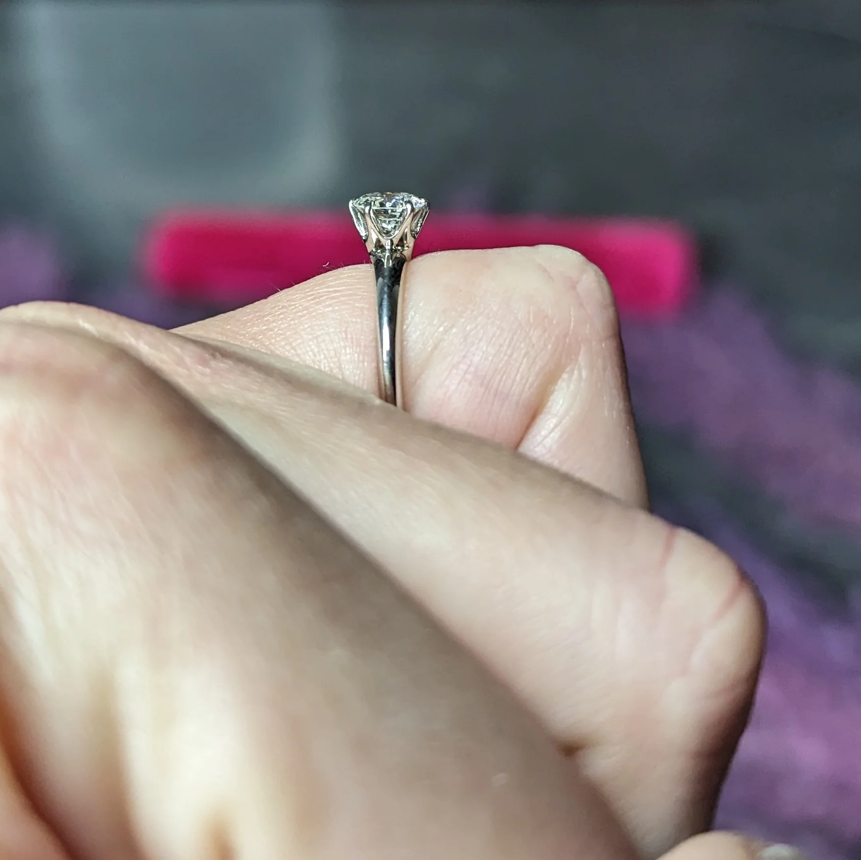 Tiffany & Co. Mid-Century 0.60 Carat Diamond Platinum Solitaire Engagement Ring - Image 13