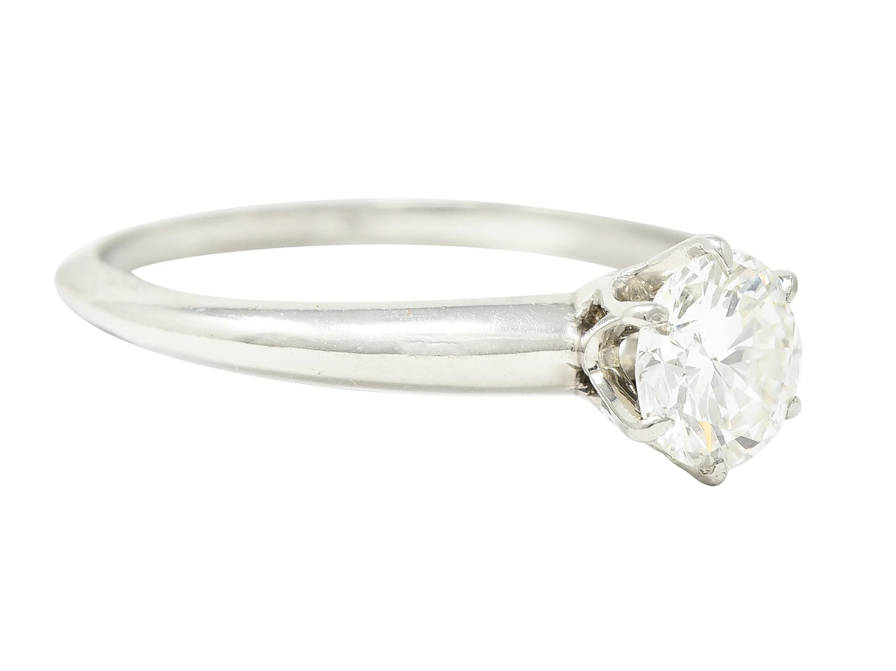 Tiffany & Co. Mid-Century 0.60 Carat Diamond Platinum Solitaire Engagement Ring - Image 2