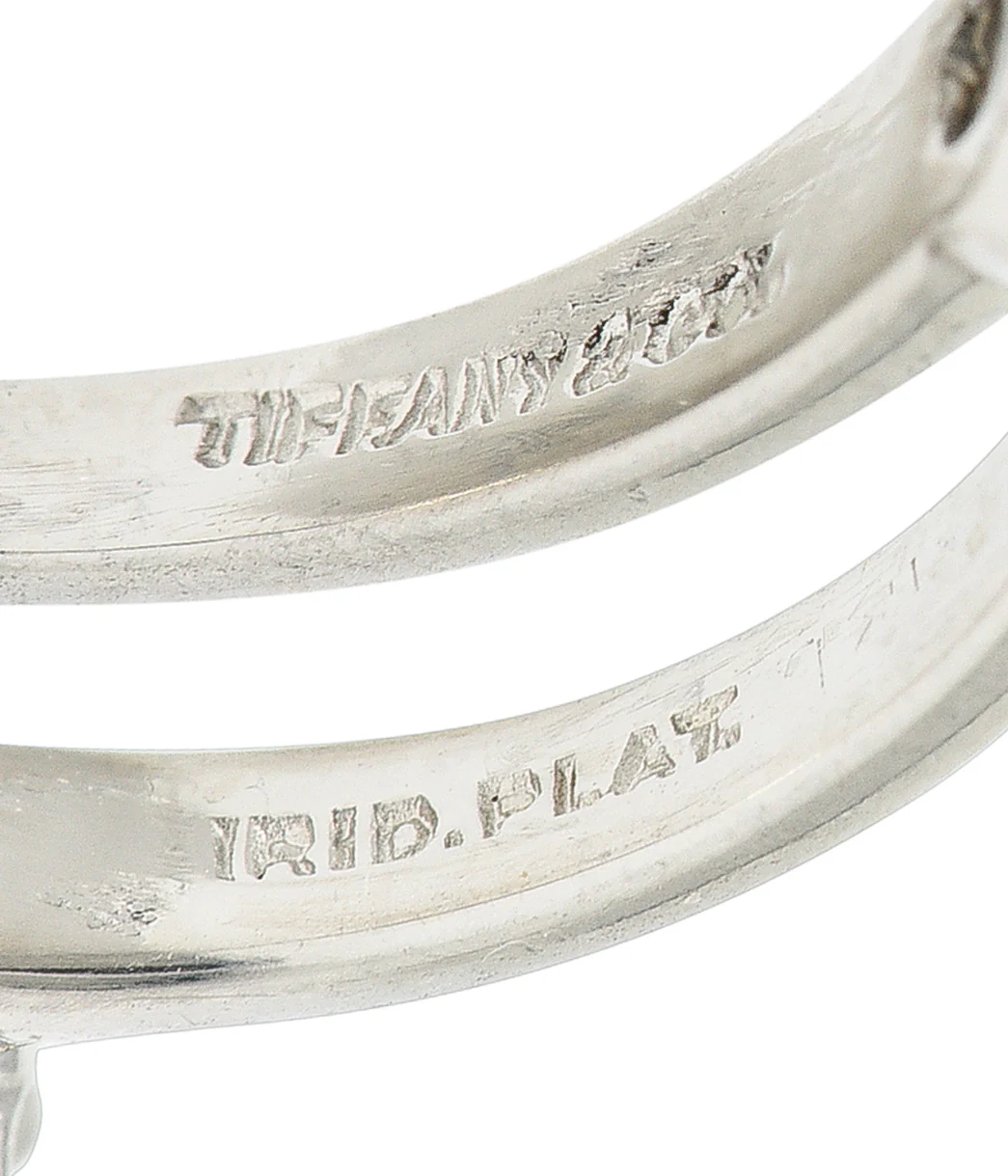 Tiffany & Co. Mid-Century 0.60 Carat Diamond Platinum Solitaire Engagement Ring - Image 7